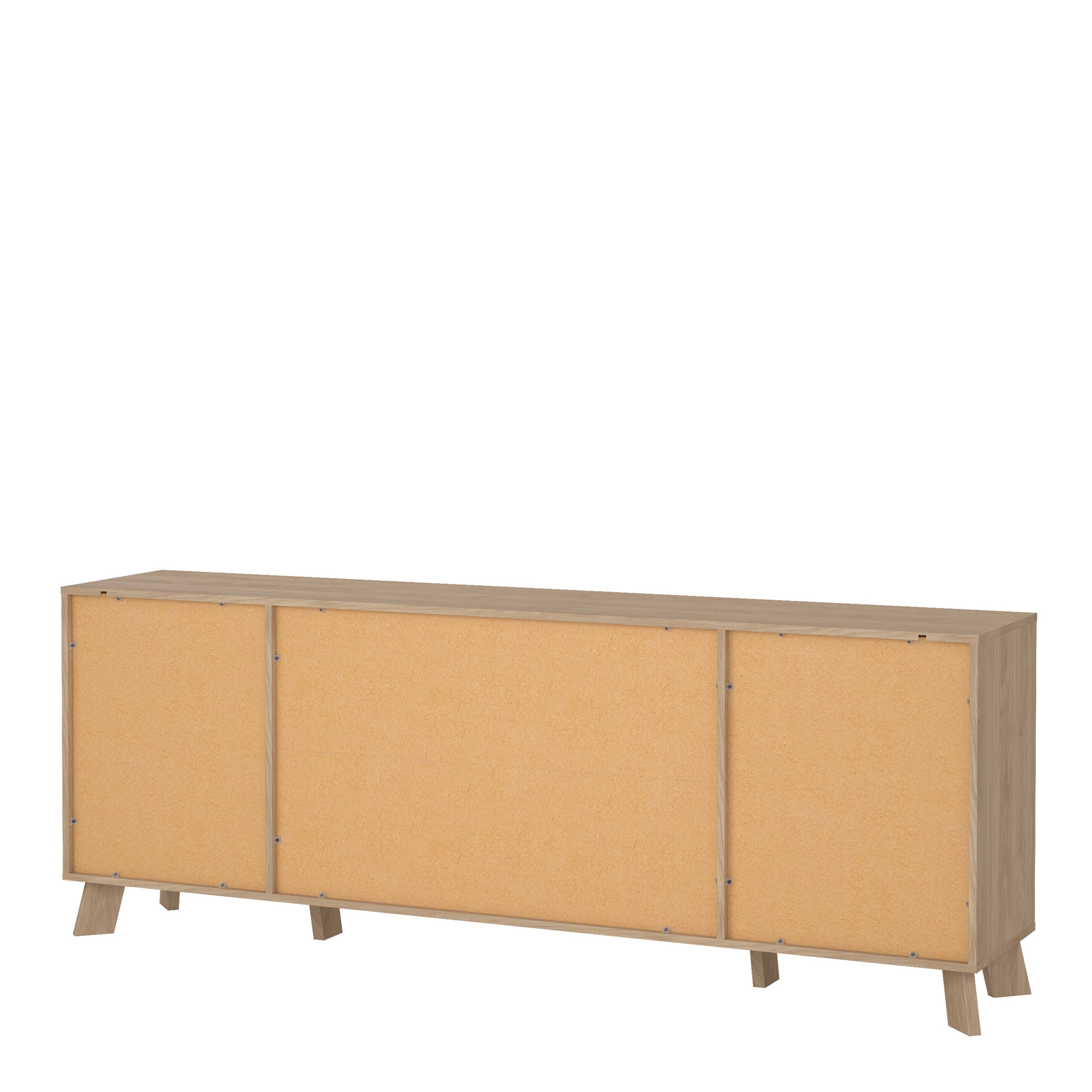 Ikast Sideboard 4 Doors + 1 Drawer in Jackson Hickory and White – FTG, view 5