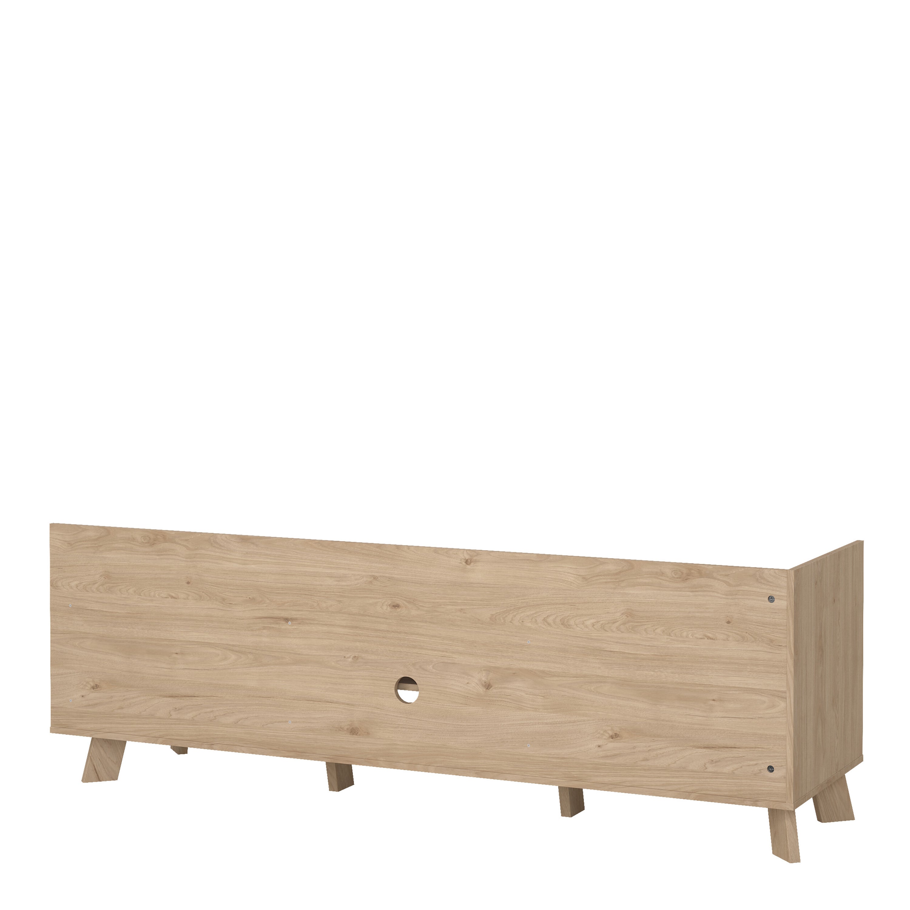 Ikast TV-unit with 1 Door + 2 Drawers in Jackson Hickory and White – FTG, view 5