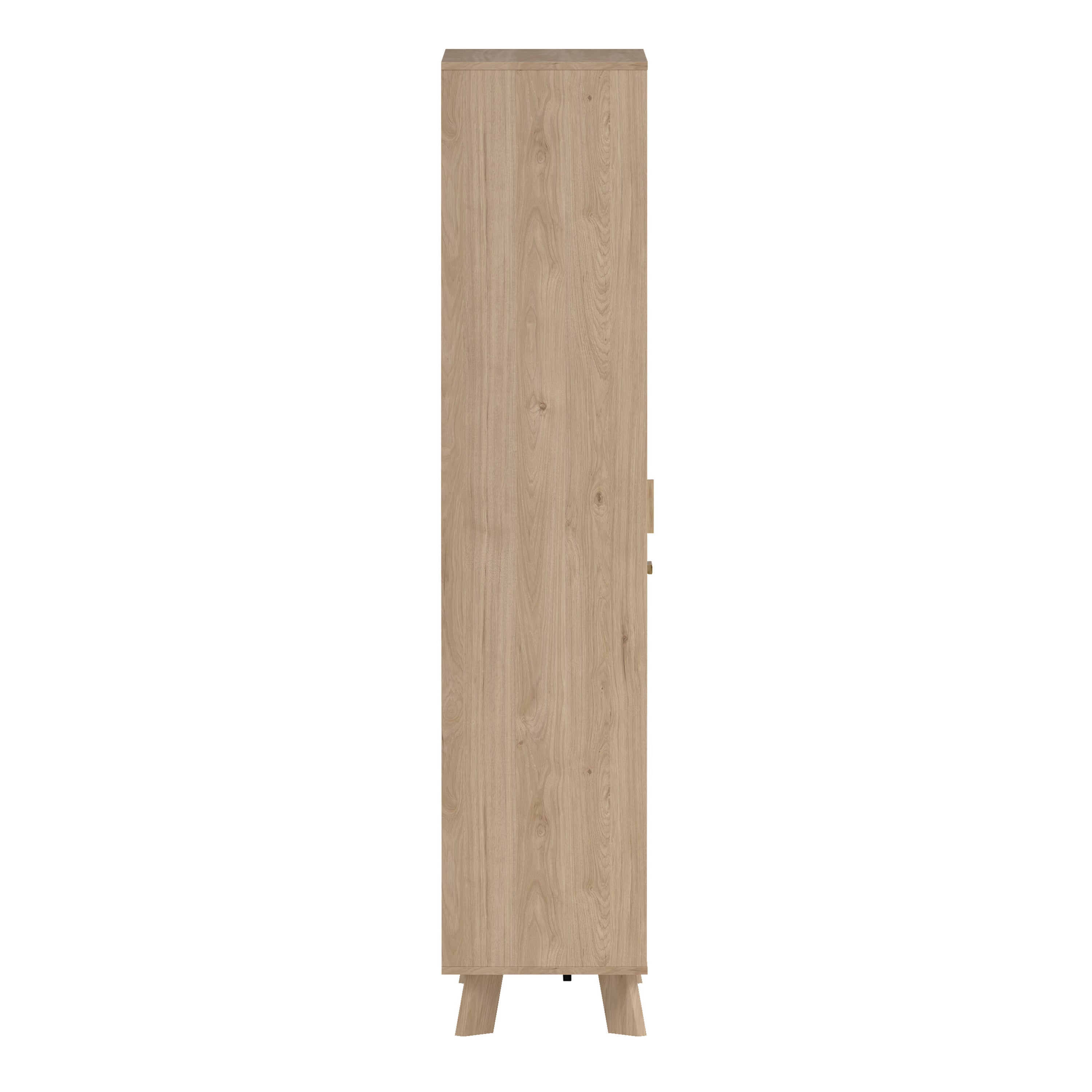 Ikast China Cabinet 2 Doors in Jackson Hickory and White – FTG, view 4