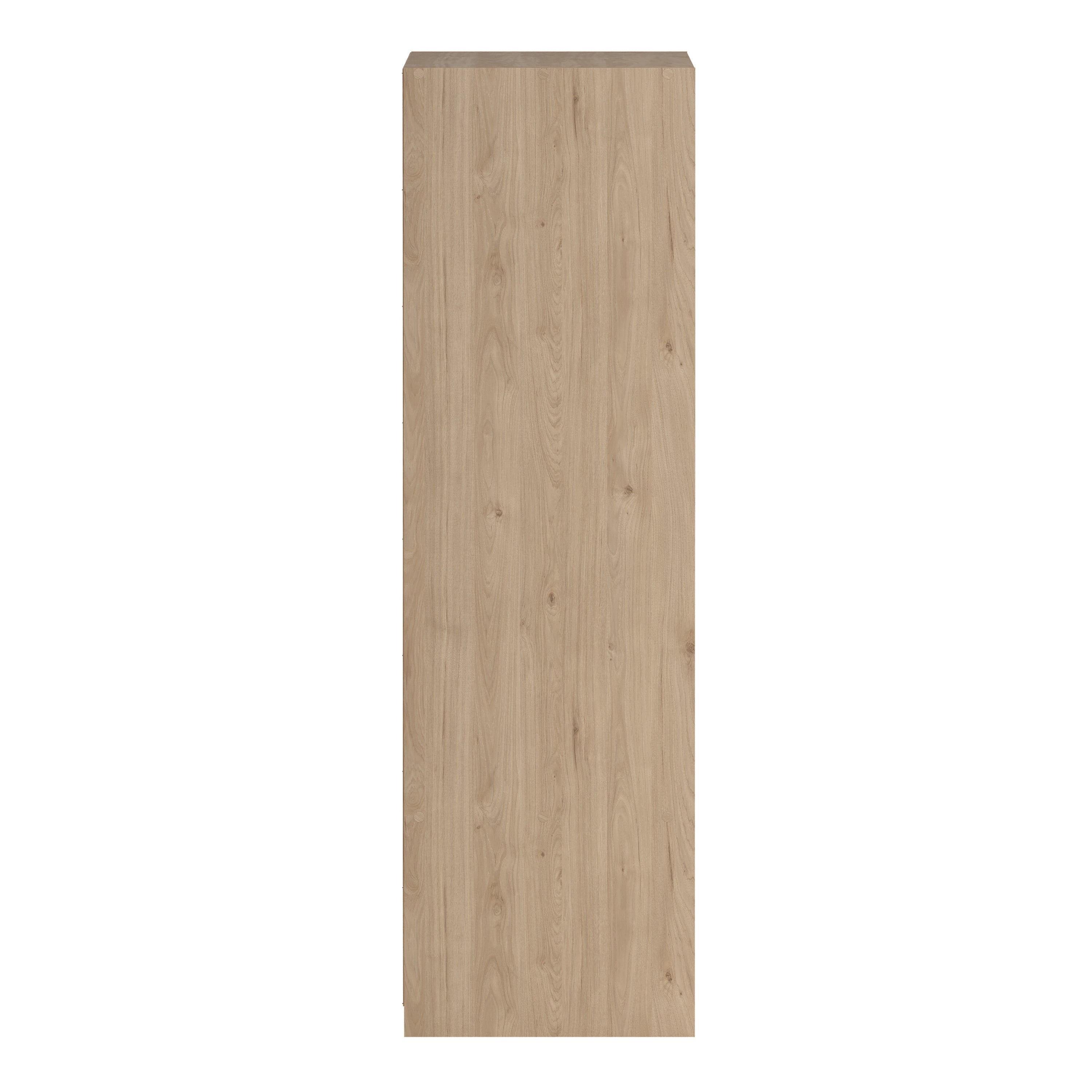 Line Wardrobe with 2 Sliding Doors 1 Small Door and 2 Drawers in Jackson Hickory Oak – FTG, view 4