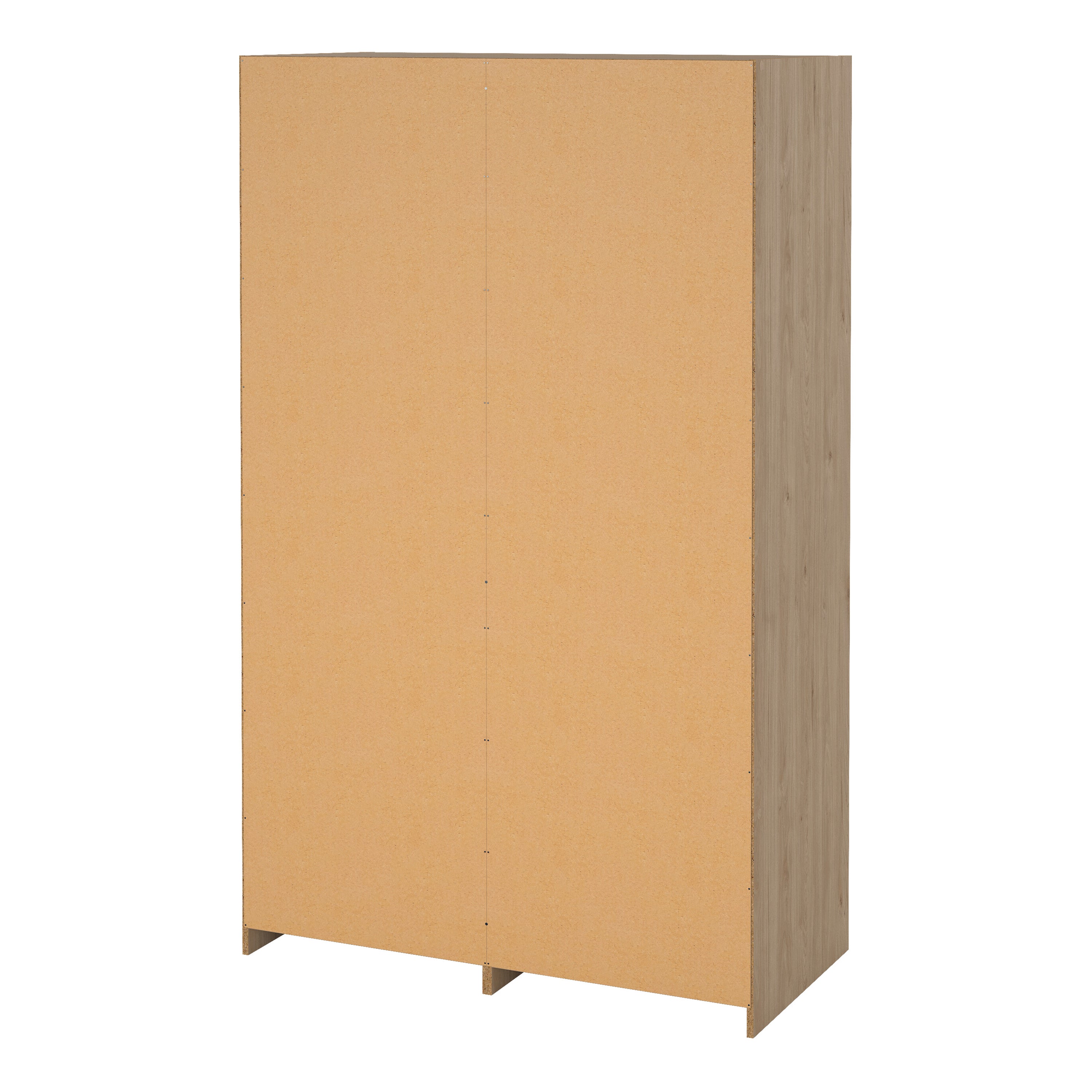 Line Wardrobe with 2 Sliding Doors 1 Small Door and 2 Drawers in Jackson Hickory Oak – FTG, view 5