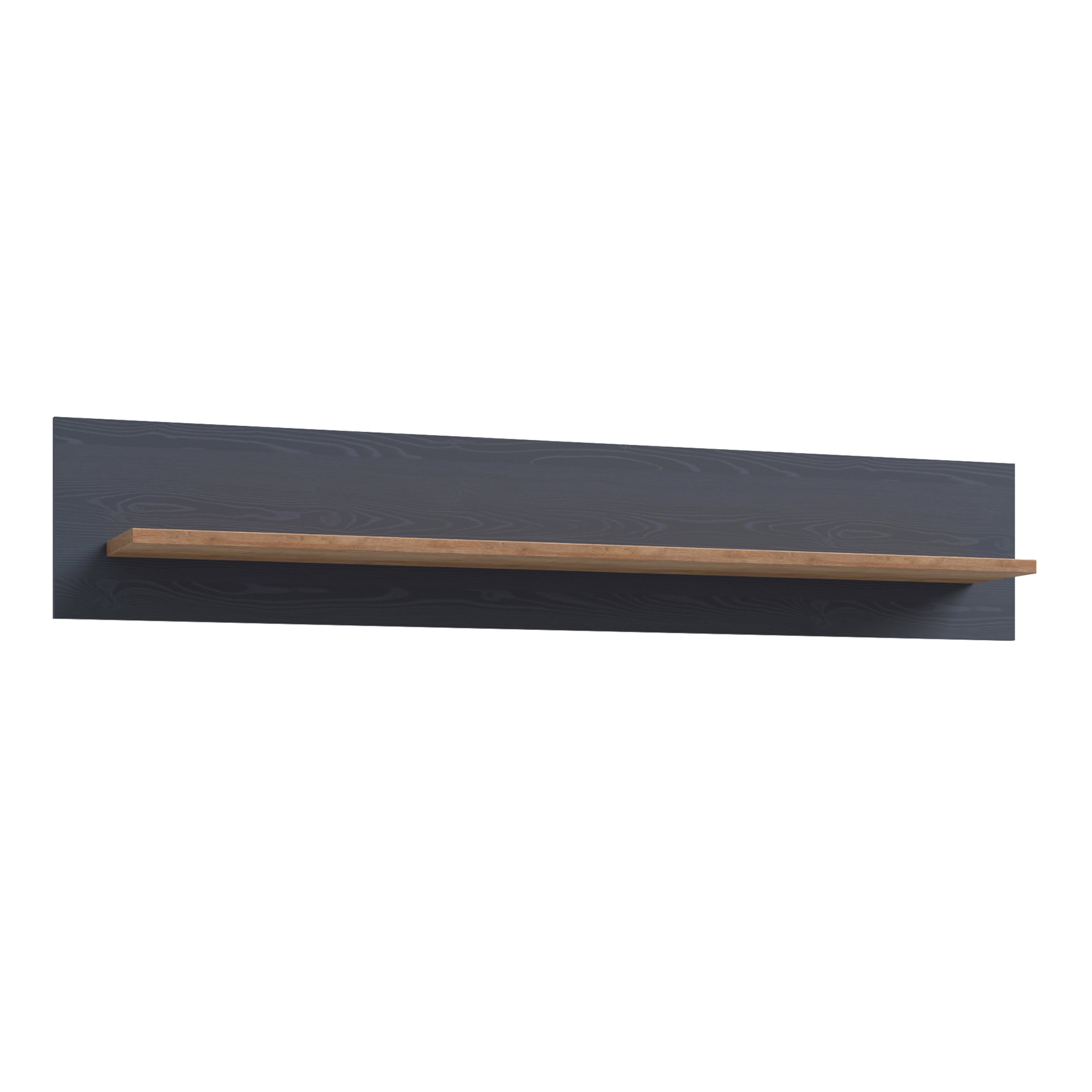 Bohol 160cm Wall Shelf in Riviera Oak/Navy – FTG