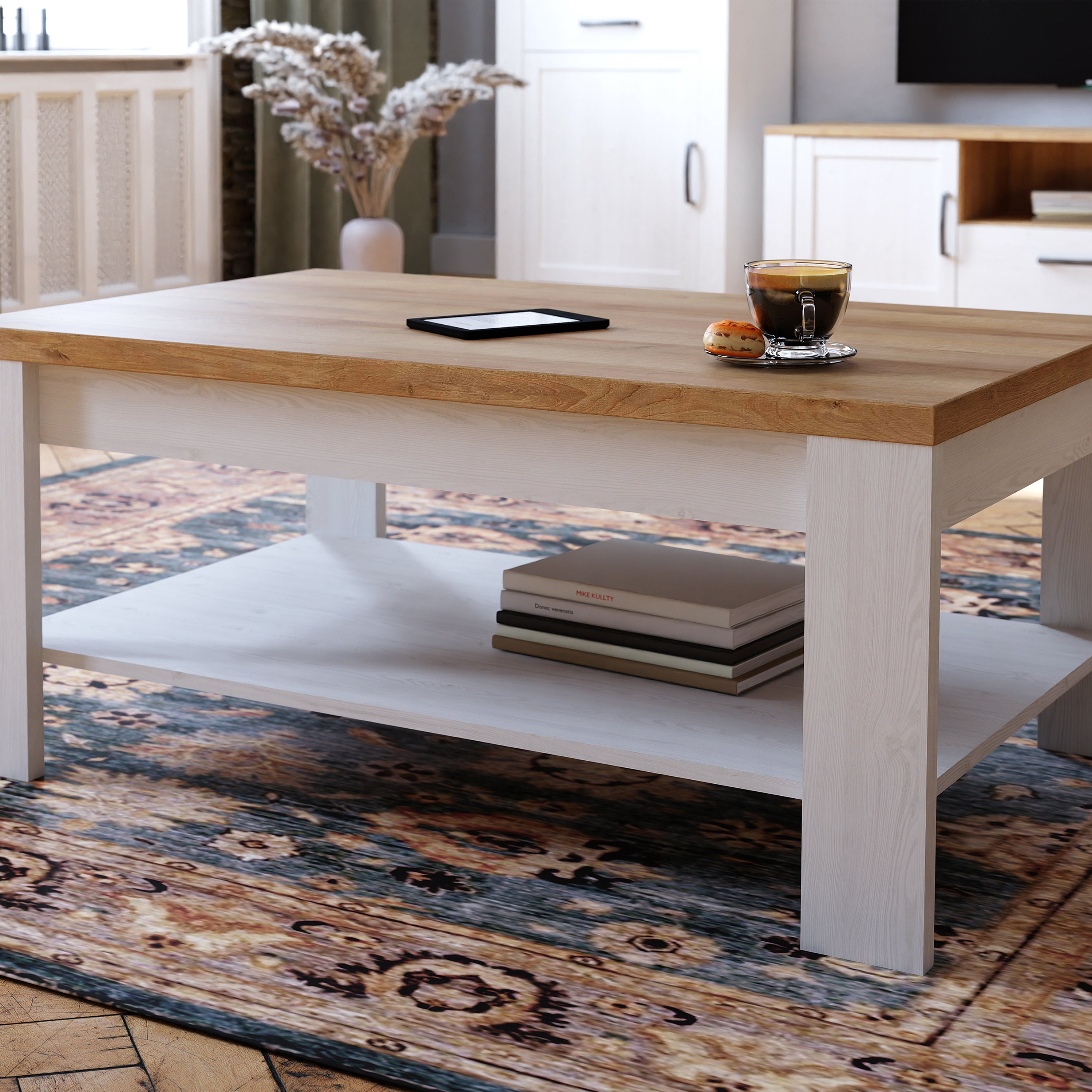 Bohol Coffee Table in Riviera Oak/White – FTG, view 5