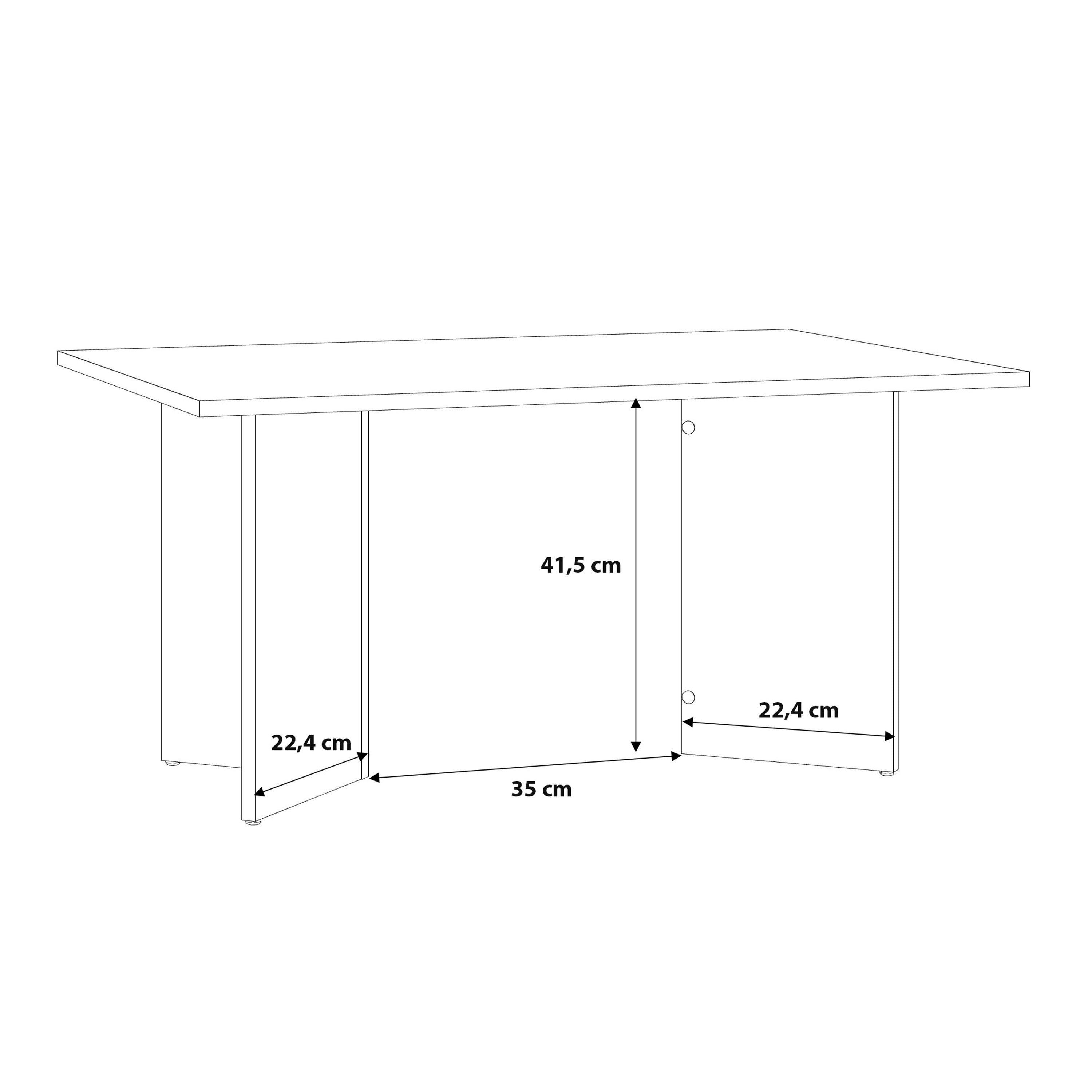 Karon Coffee Table in Sonoma Oak – FTG, view 5