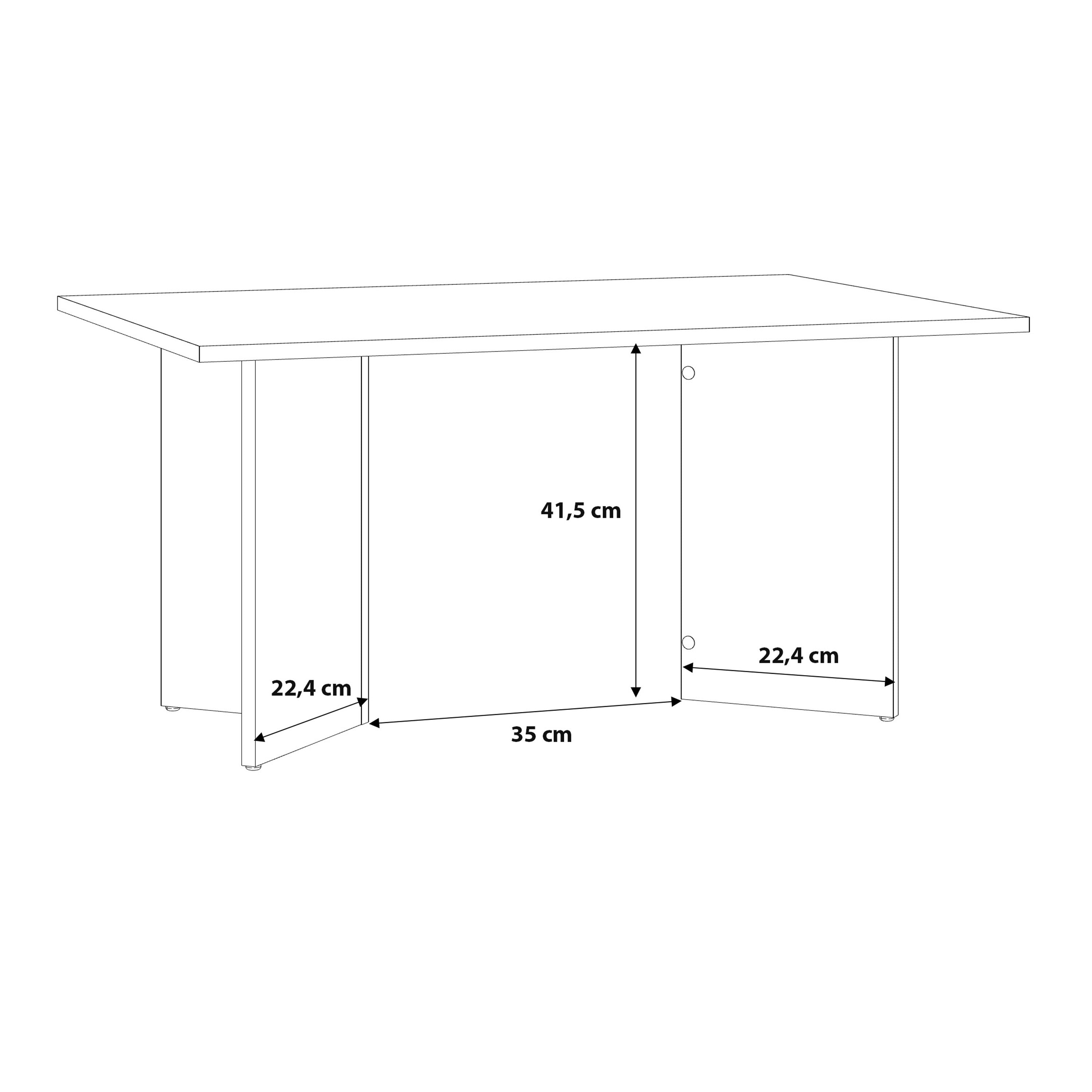 Karon Coffee Table in Sonoma Oak – FTG, view 6
