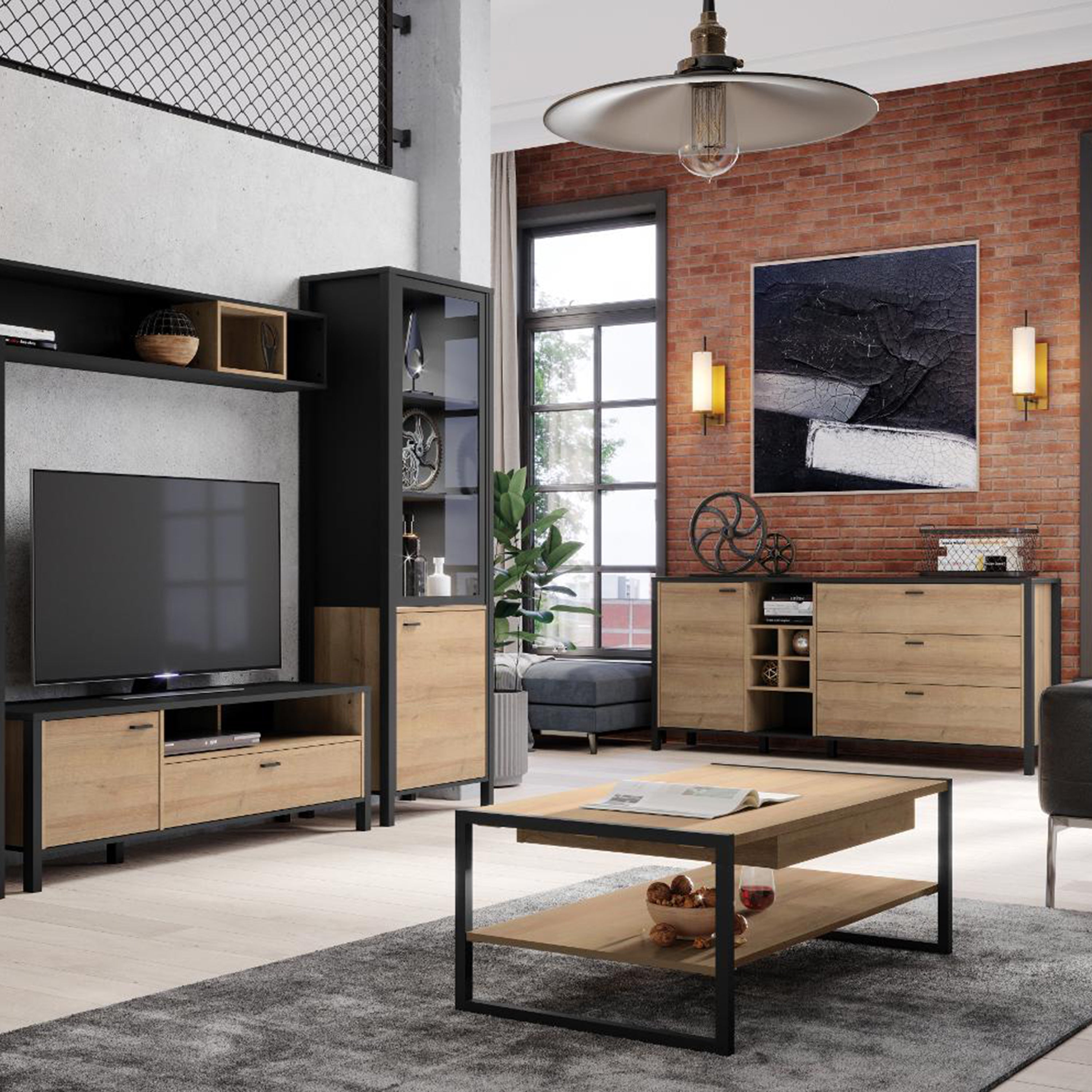 High Rock Coffee Table in Riviera Oak – FTG, view 5