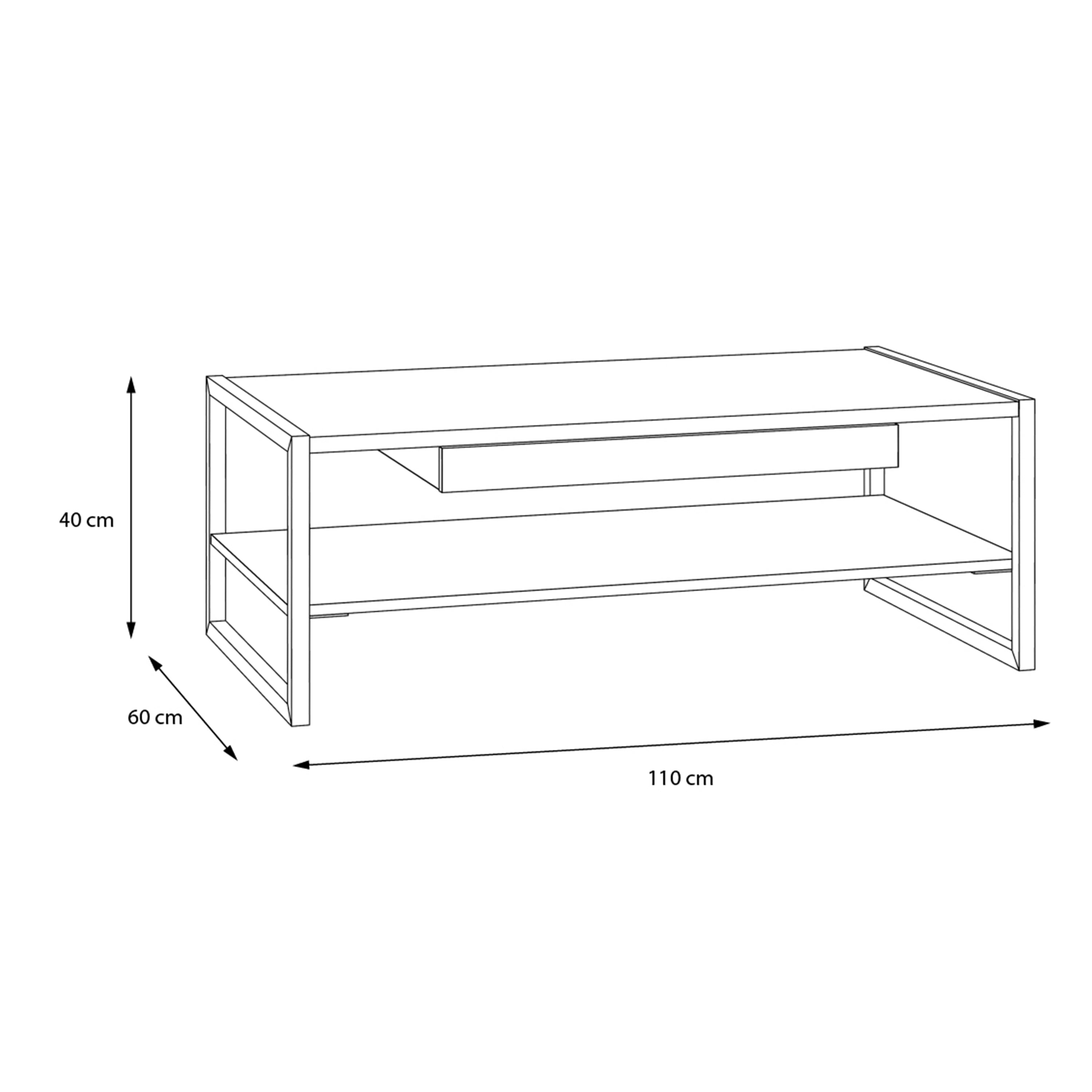 High Rock Coffee Table in Riviera Oak – FTG, view 9