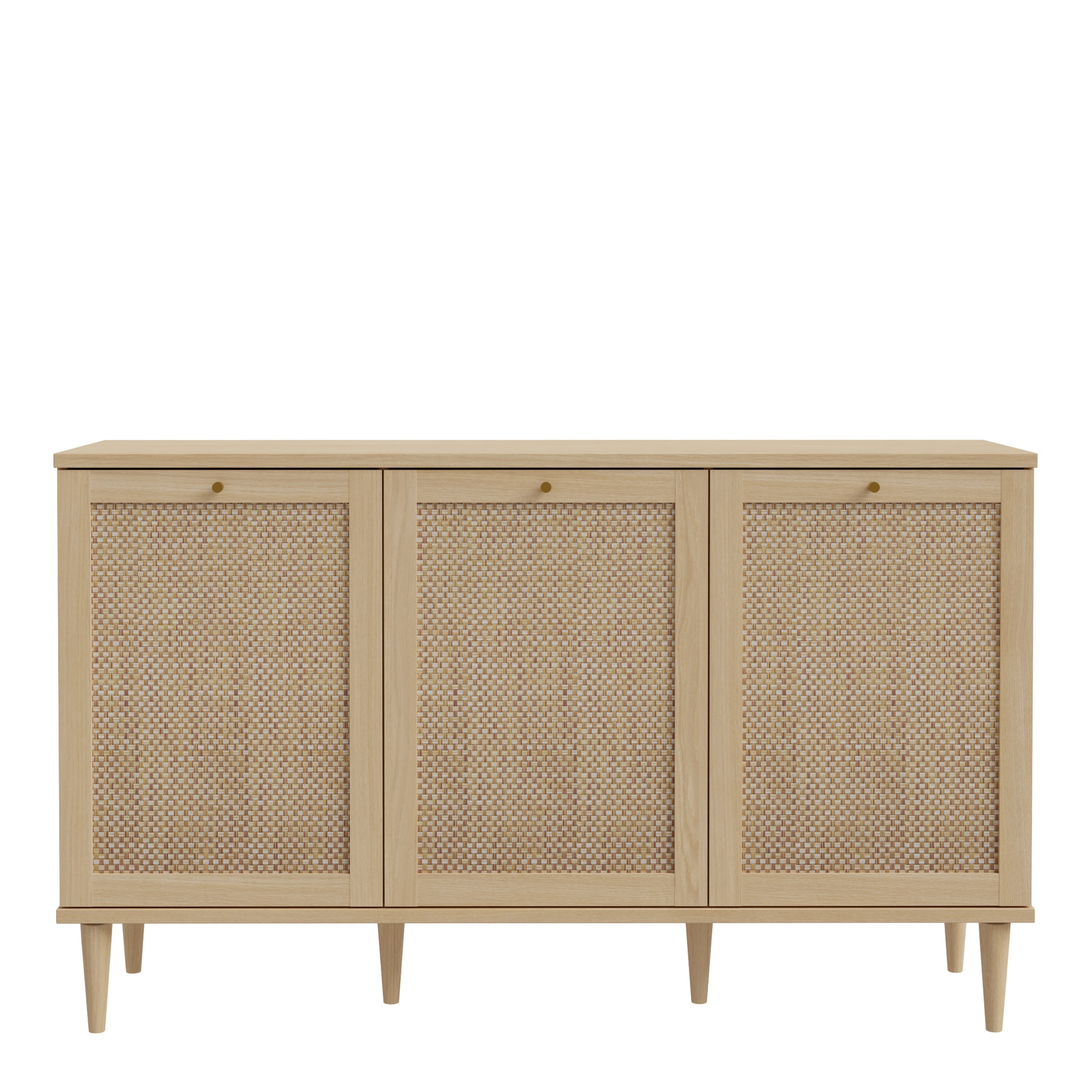 Calasetta 3 Door Sideboard in Rattan – FTG, view 2