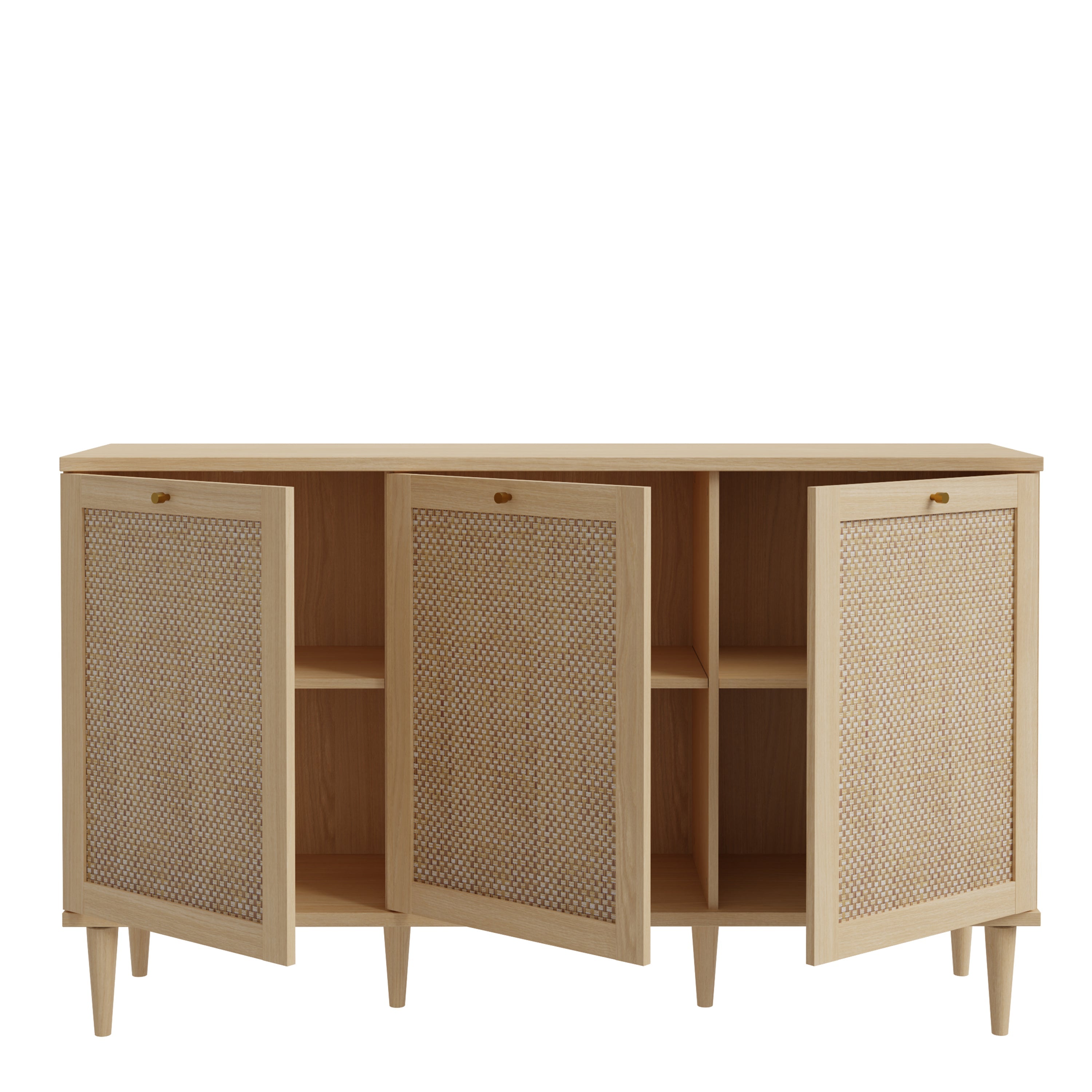 Calasetta 3 Door Sideboard in Rattan – FTG, view 5