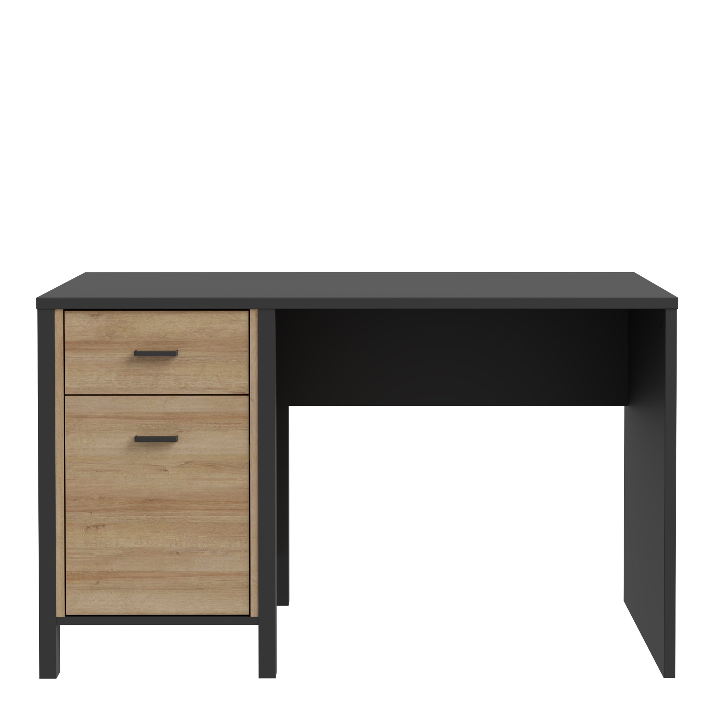 High Rock Desk in Matt Black/Riviera Oak – FTG, view 2