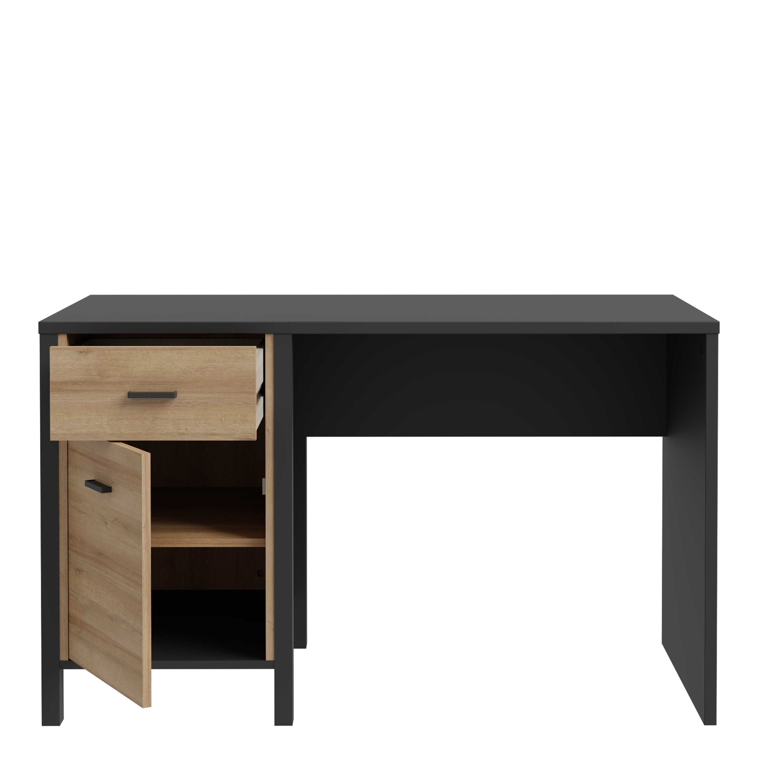 High Rock Desk in Matt Black/Riviera Oak – FTG, view 5