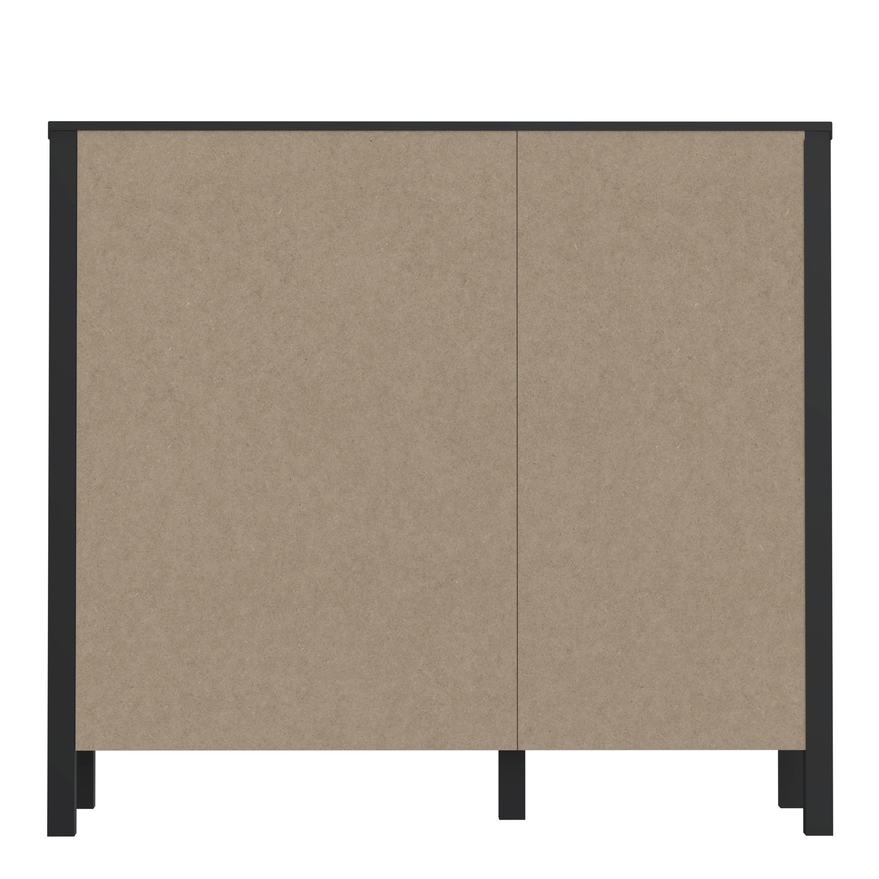High Rock Storage/Display Chest in Matt Black/Riviera Oak – FTG, view 6