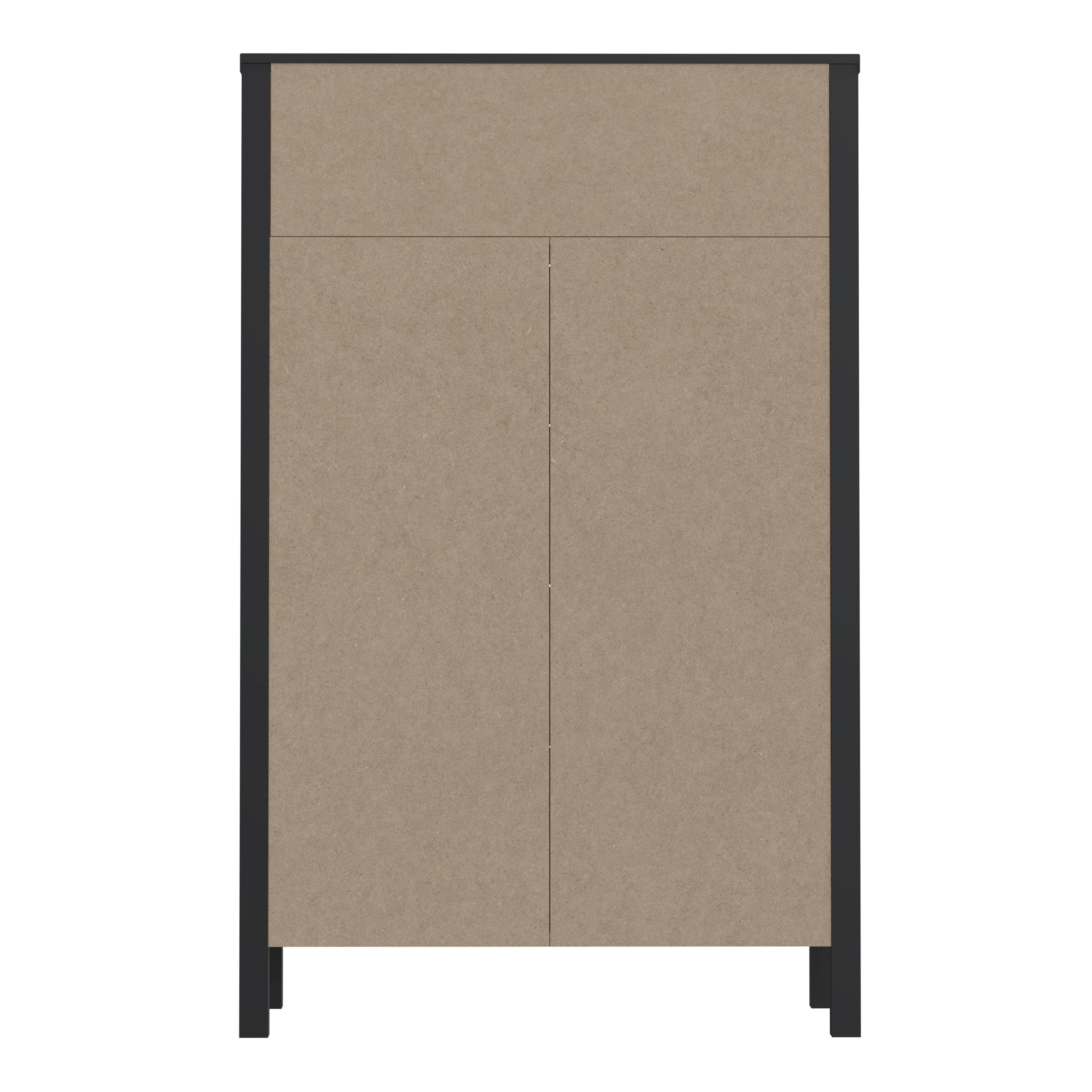 High Rock Chest of 4 Drawers in Matt Black/Riviera Oak – FTG, view 5