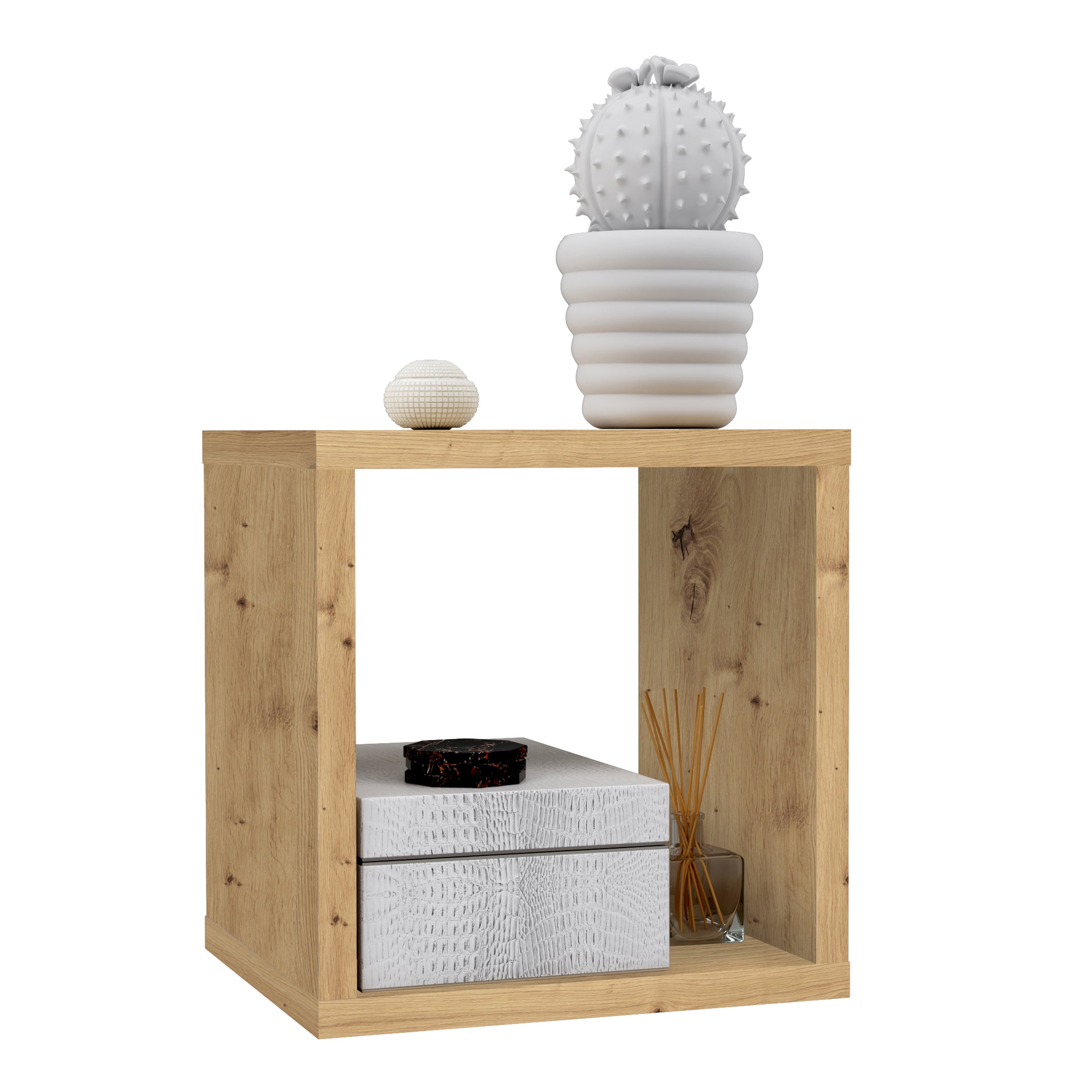 Mauro Singular Storage Unit in Artisan Oak – FTG, view 4