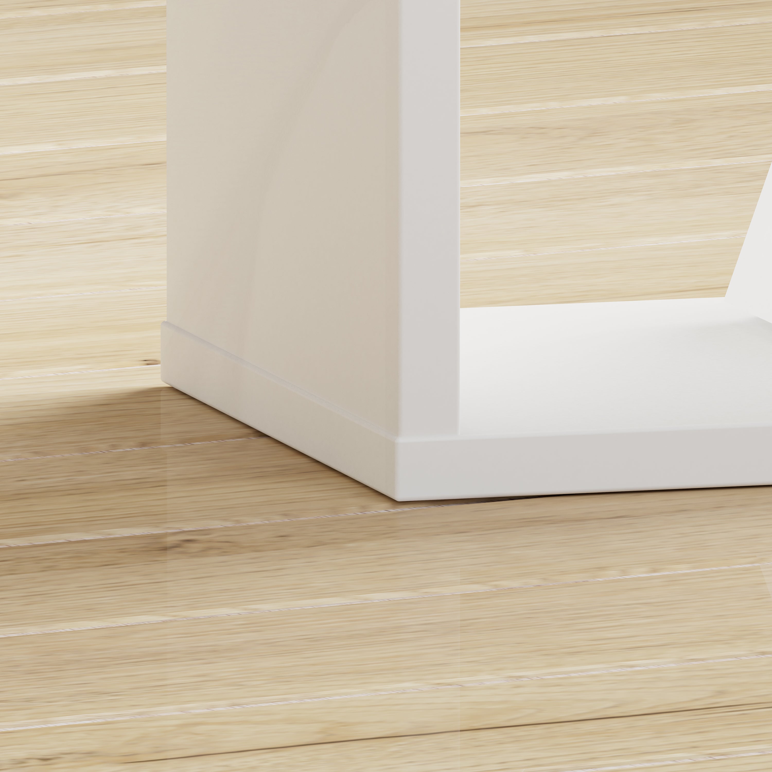 Mauro Singular Storage Unit in White High Gloss/White – FTG, view 7