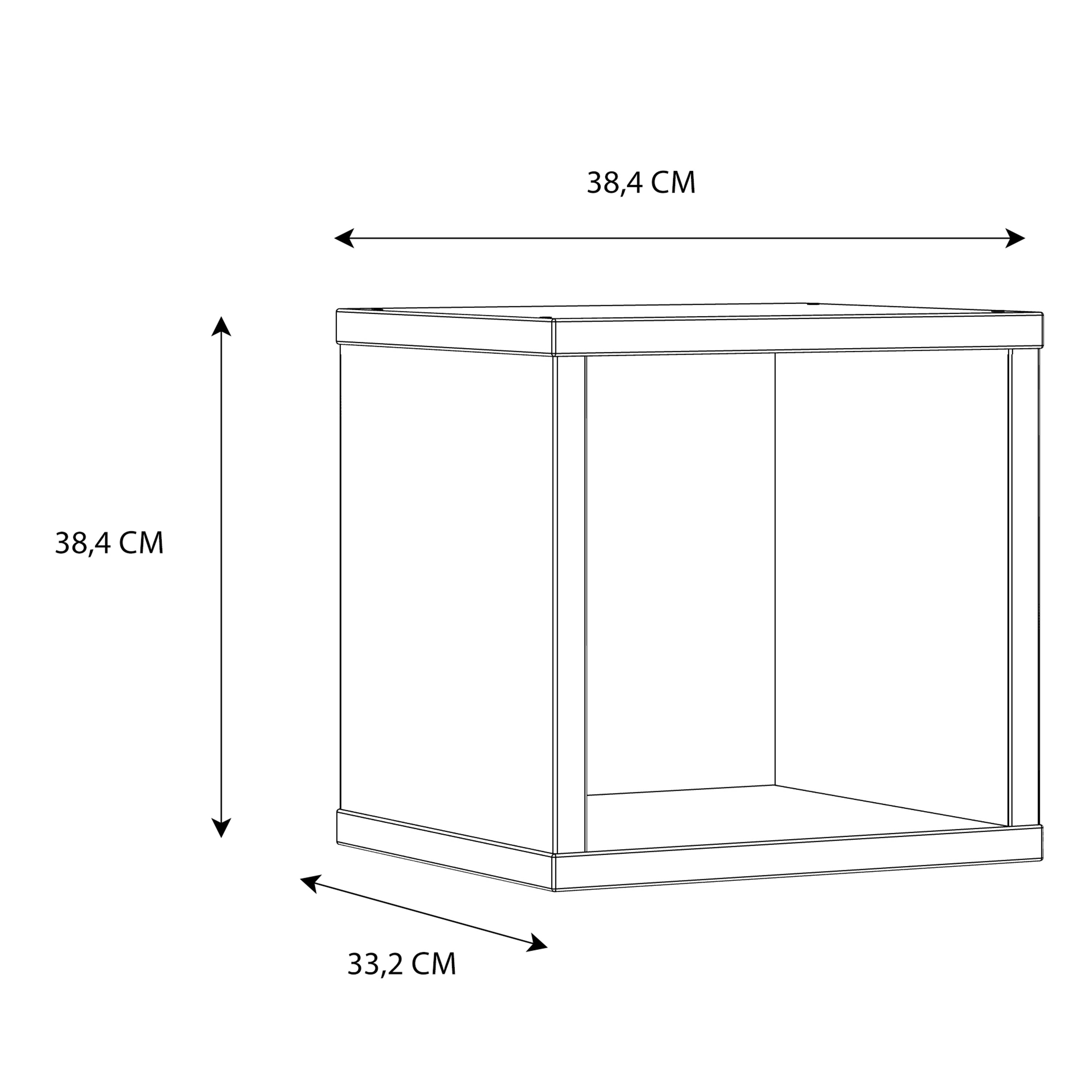 Mauro Singular Storage Unit in White High Gloss/White – FTG, view 9