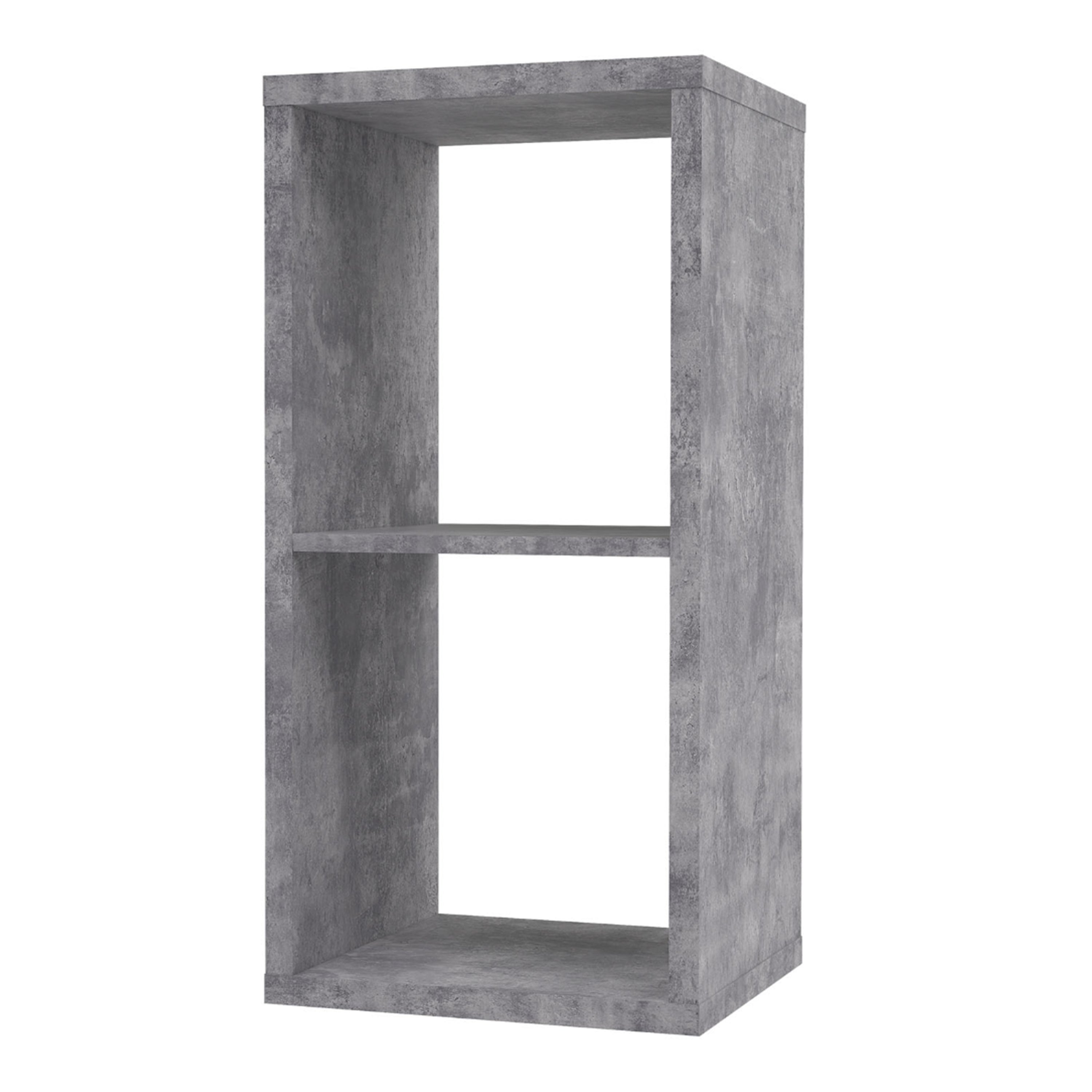 Mauro 1 Shelf Storage Unit in Concrete Grey – FTG, view 3