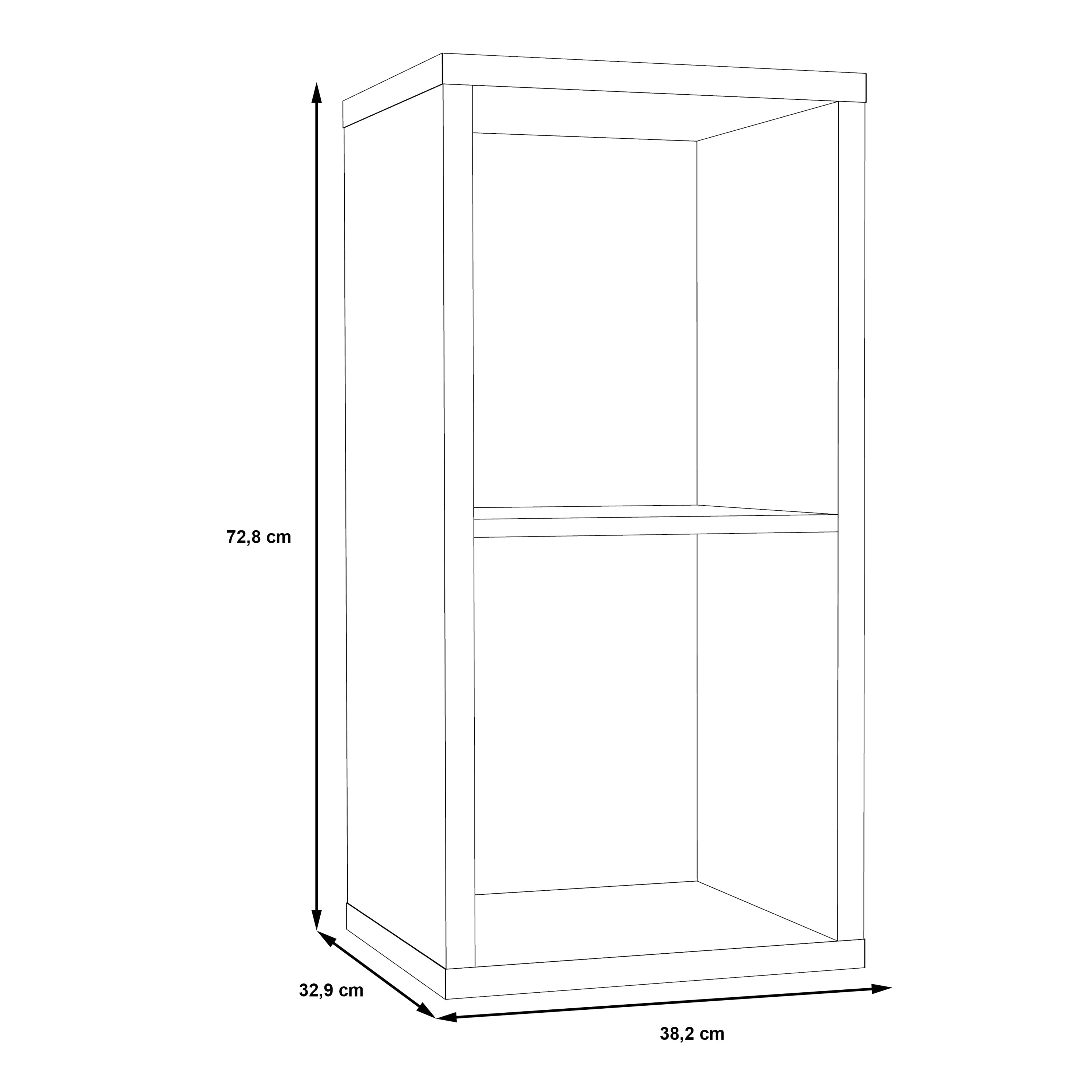Mauro 1 Shelf Storage Unit in Concrete Grey – FTG, view 6