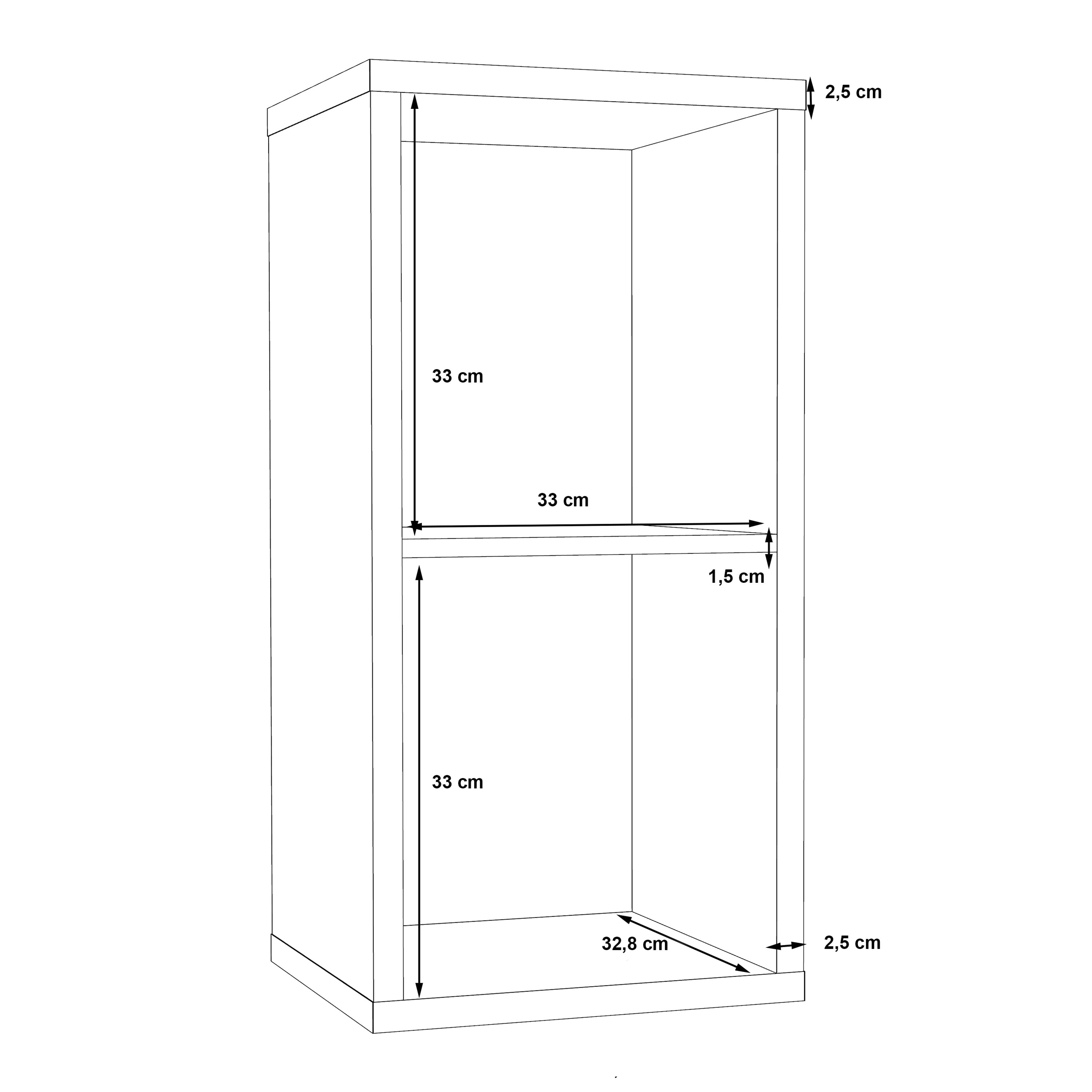 Mauro 1 Shelf Storage Unit in Concrete Grey – FTG, view 7