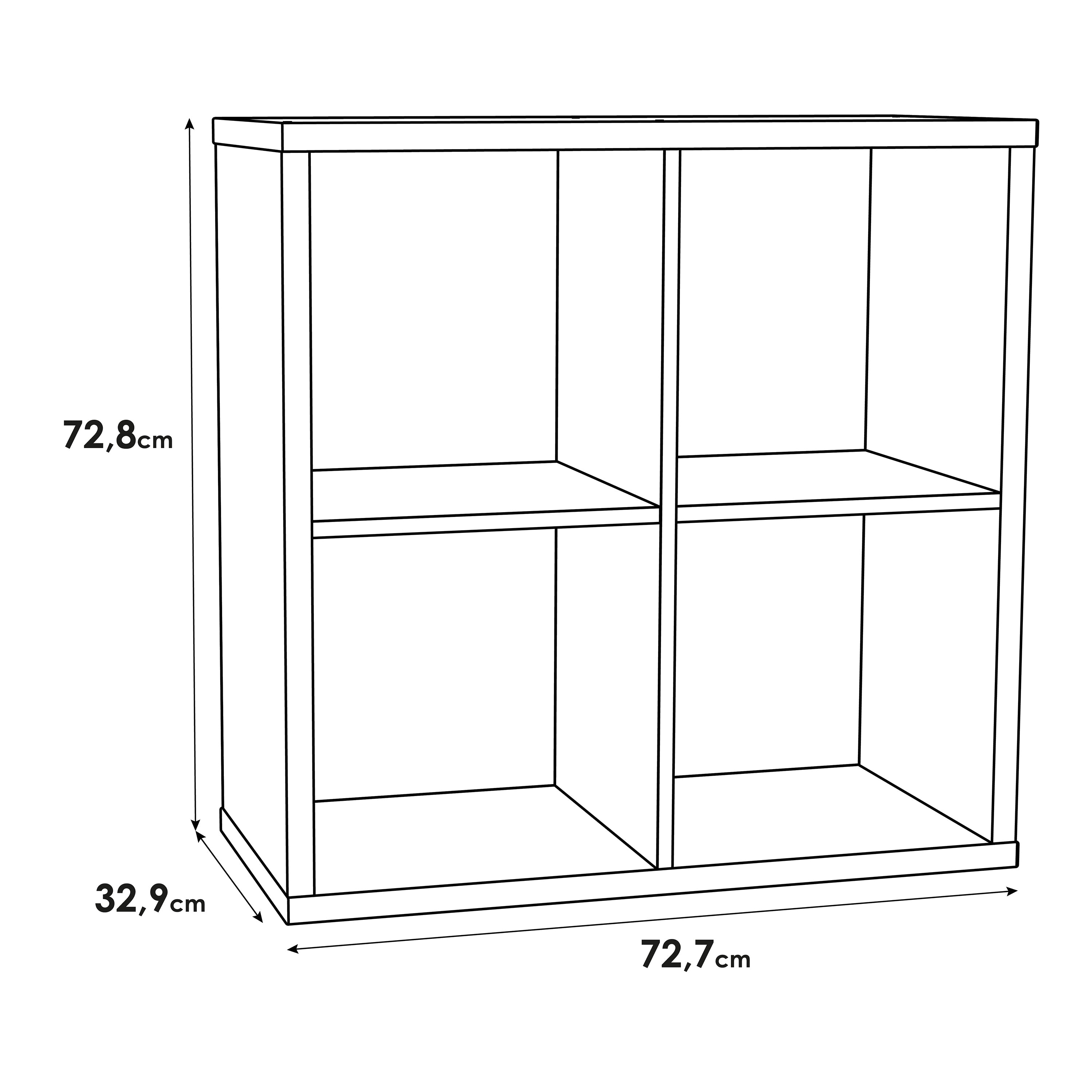 Mauro 2x2 Storage Unit in Sonoma Oak – FTG, view 5