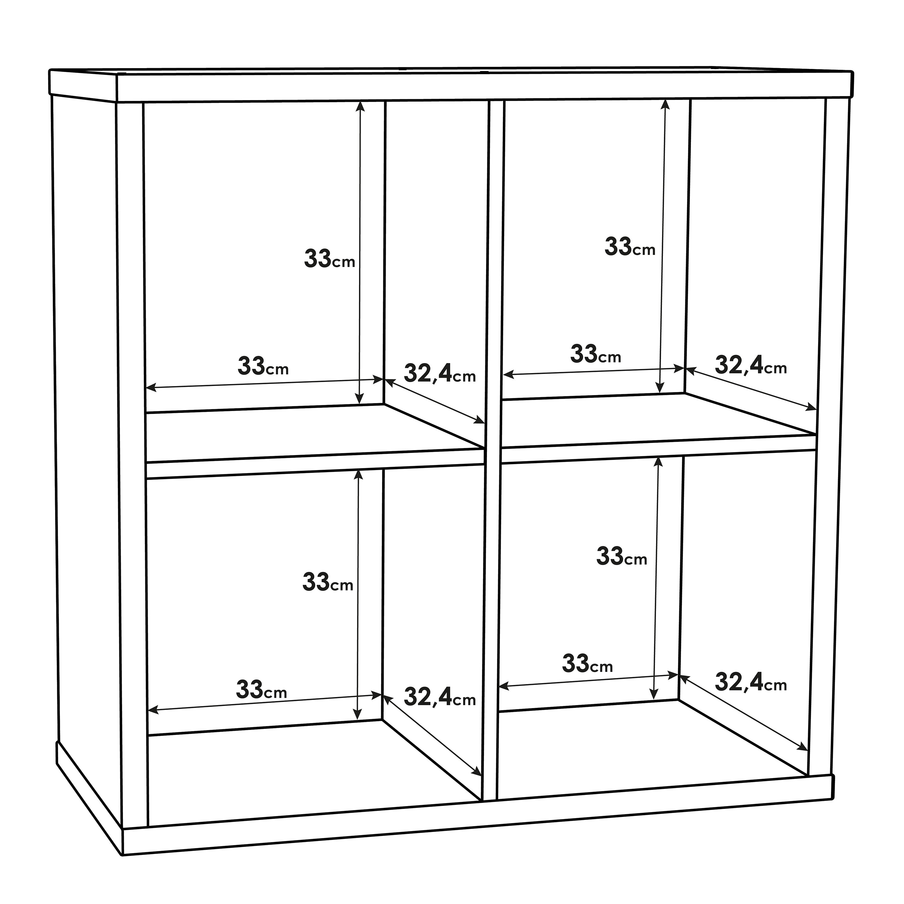 Mauro 2x2 Storage Unit in Sonoma Oak – FTG, view 6