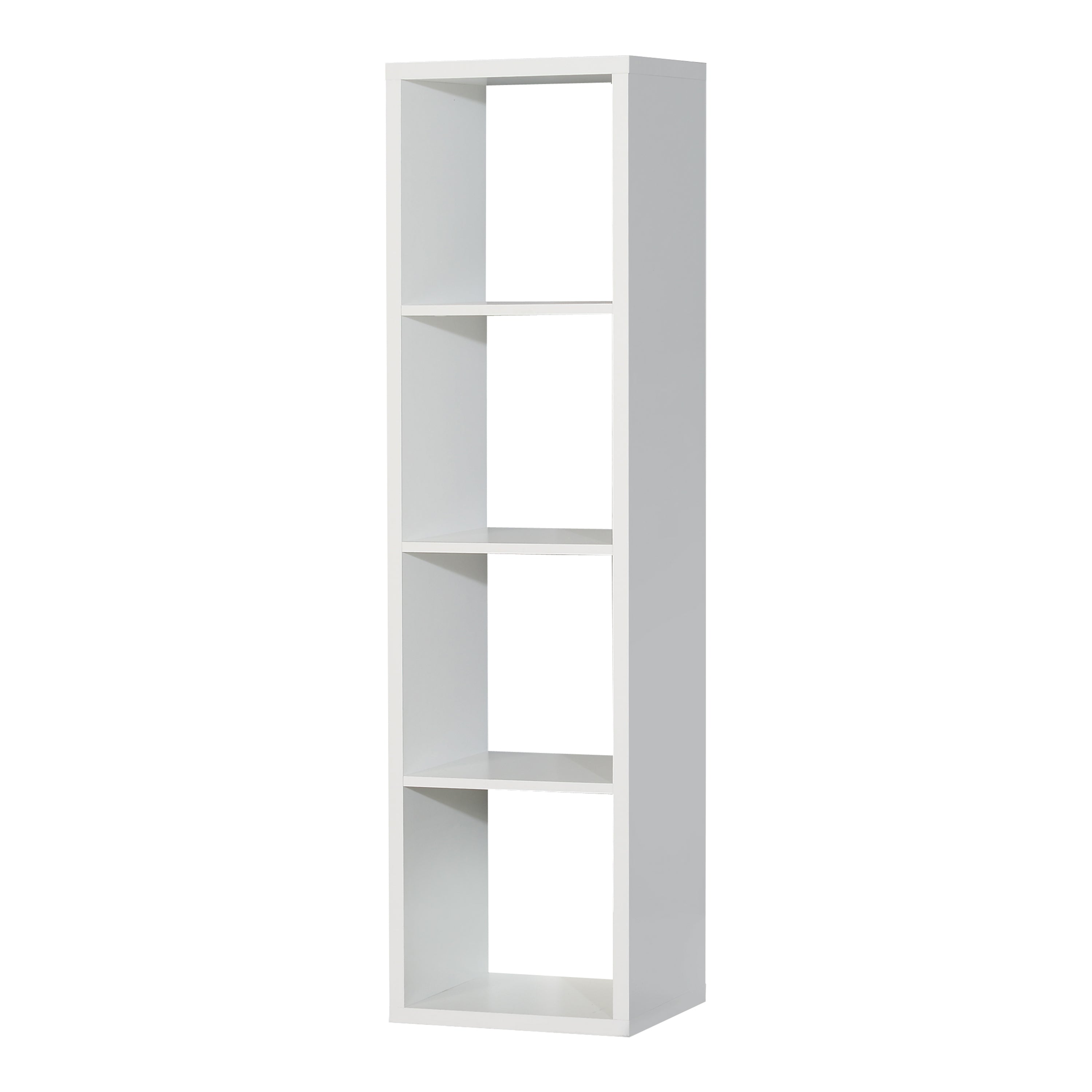 Mauro 3 Shelves Storage Unit in Matt White – FTG, view 3