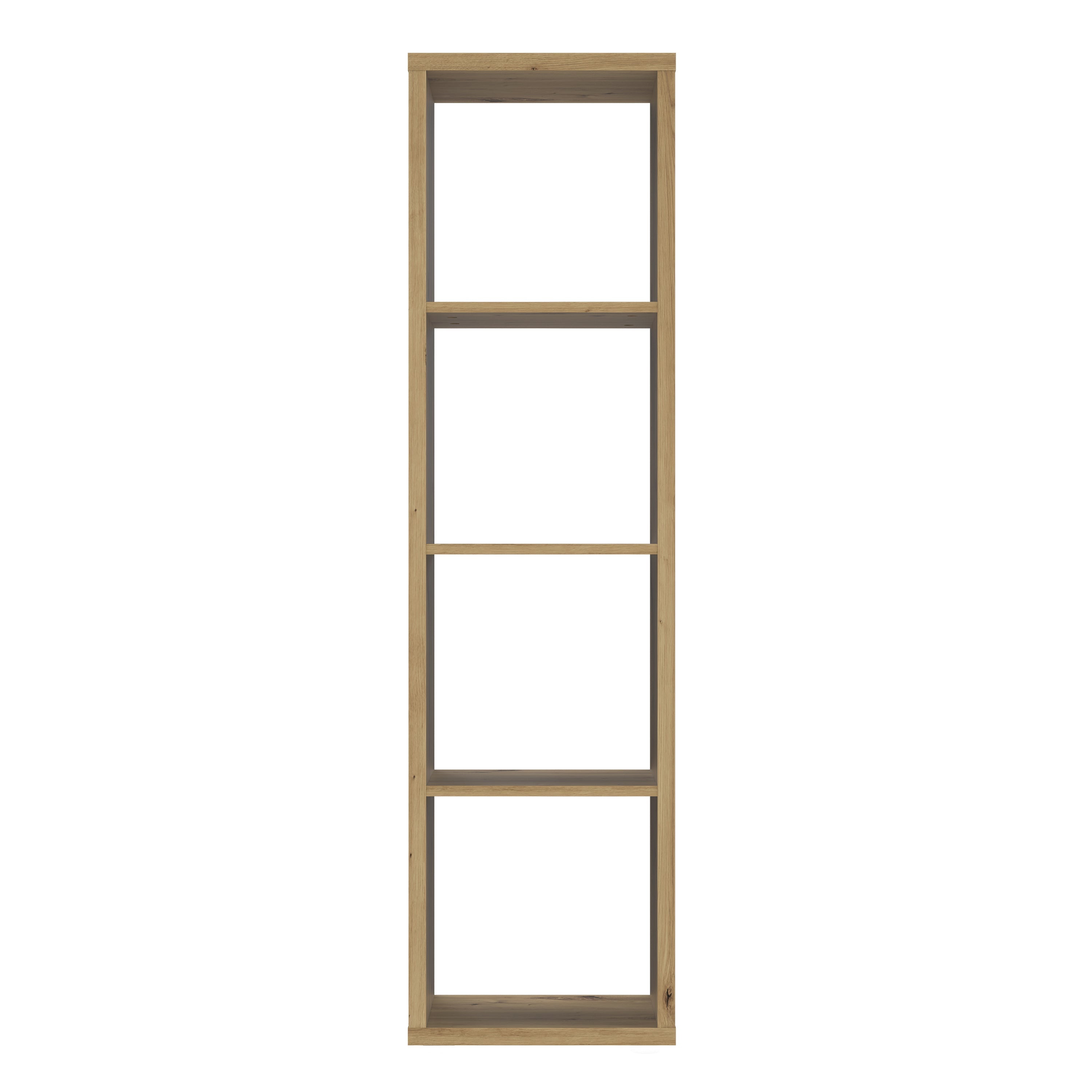 Mauro 3 Shelves Storage Unit in Artisan Oak – FTG, view 2