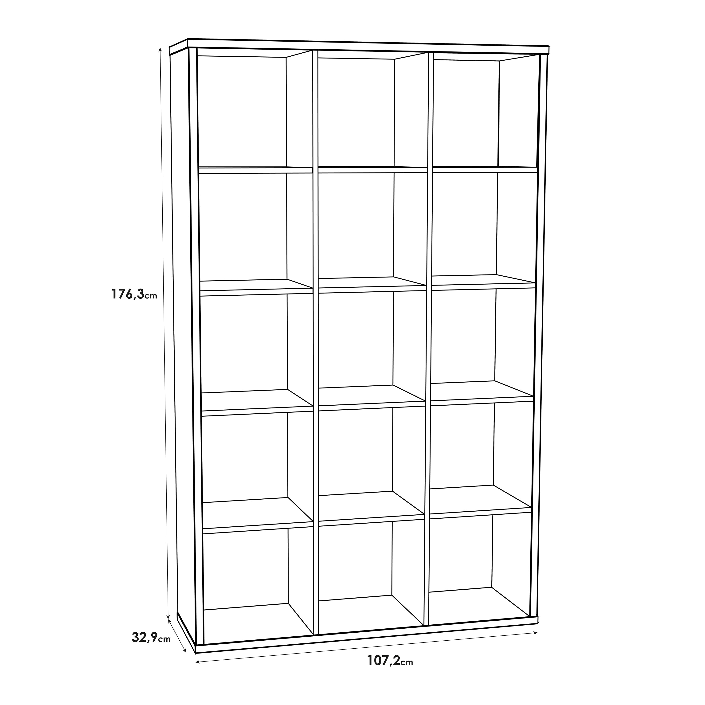 Mauro 3x5 Storage Unit in Matt White – FTG, view 8