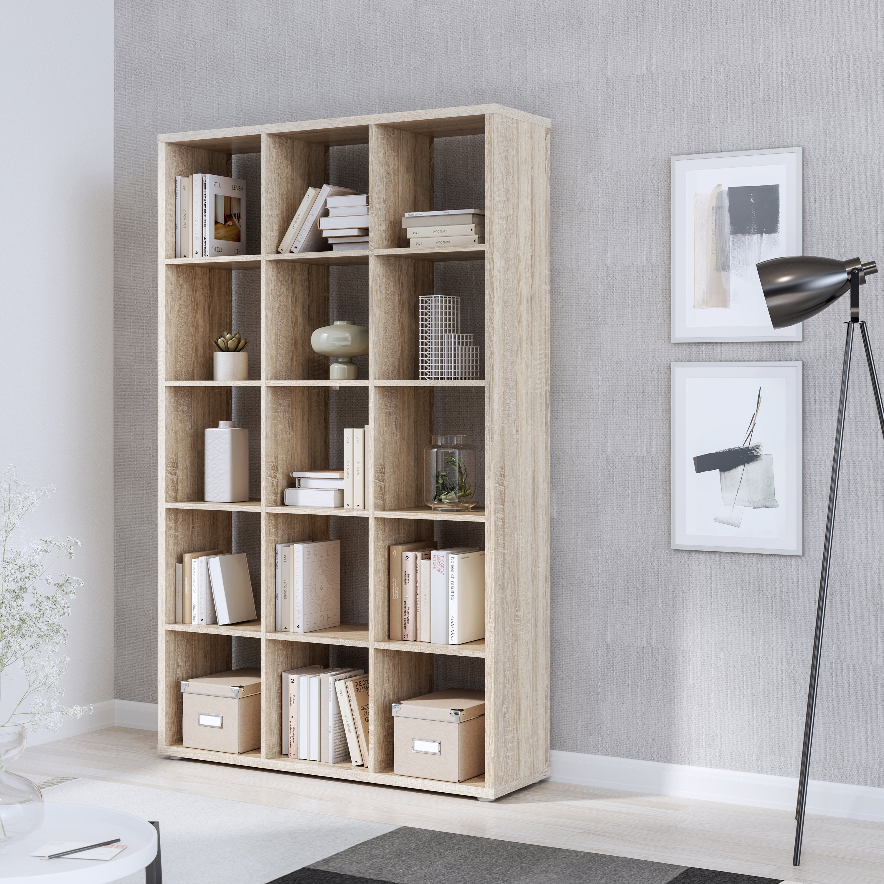 Mauro 3x5 Storage Unit in Sonoma Oak – FTG, view 3