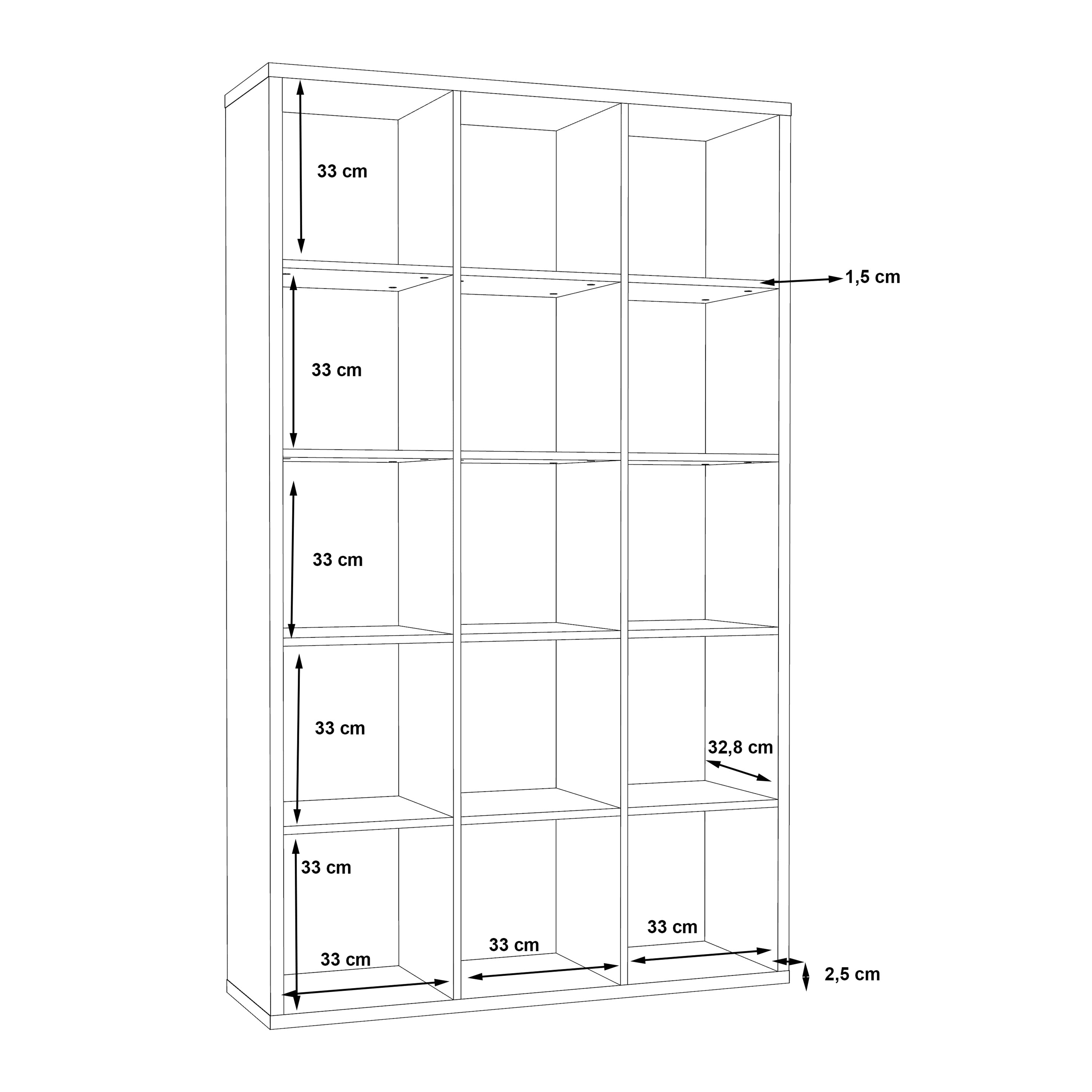 Mauro 3x5 Storage Unit in Matt Black – FTG, view 8