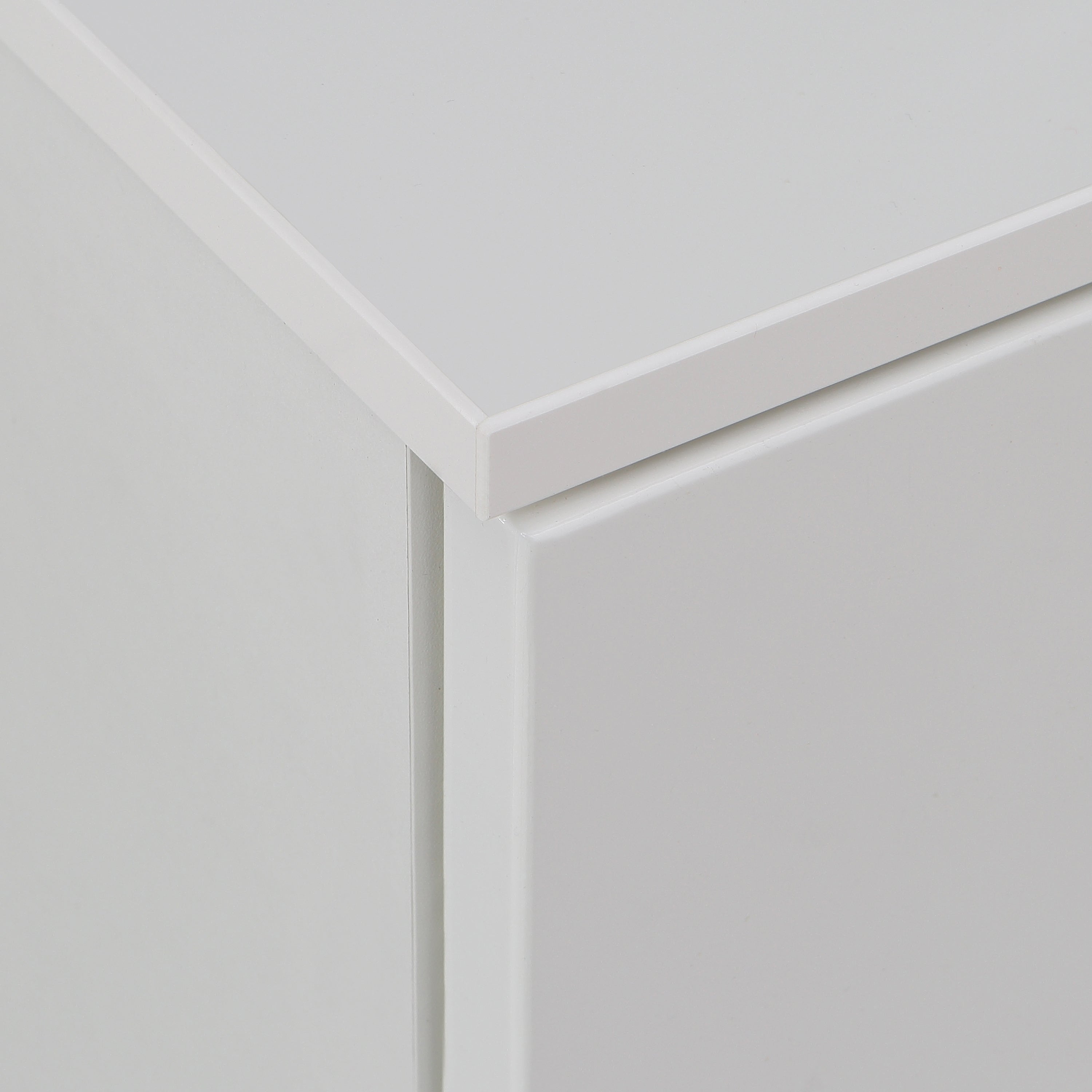 Sienna Abstract Chest of in White/White High Gloss – FTG, view 8