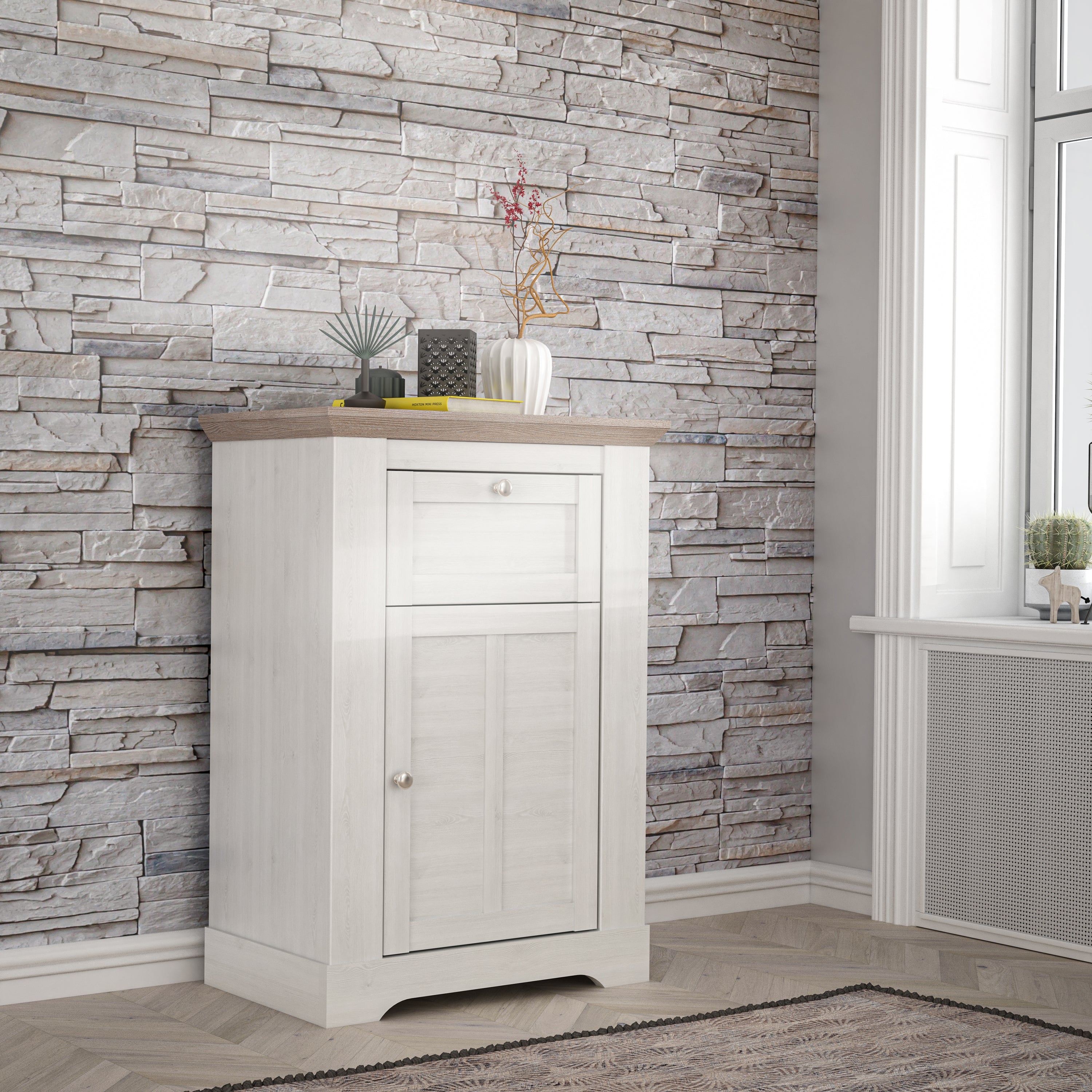 Illopa Chest of Drawers in Oak Nelson/Snowy Oak – FTG, view 6