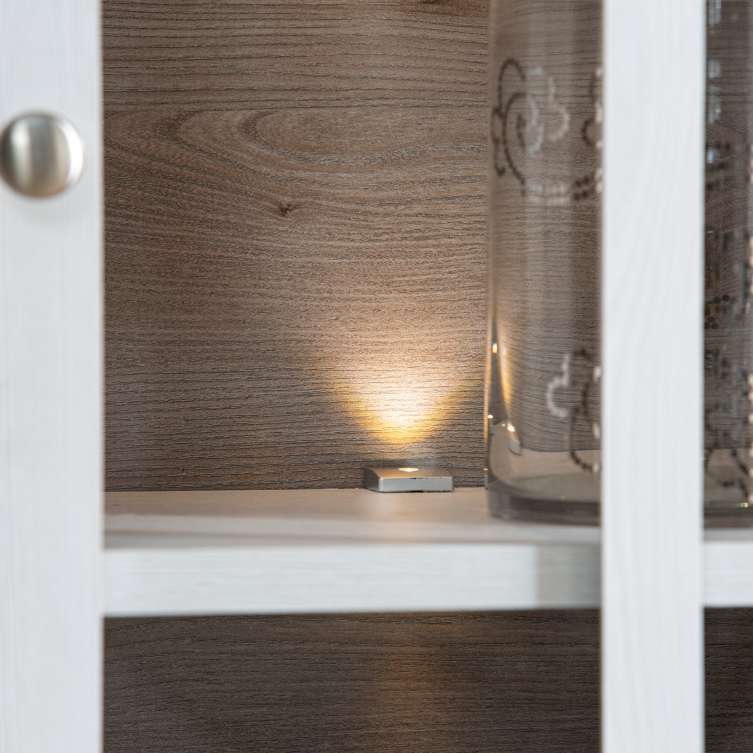 Illoppa Display Cabinet in Snowy Oak/Oak Nelson – FTG, view 6