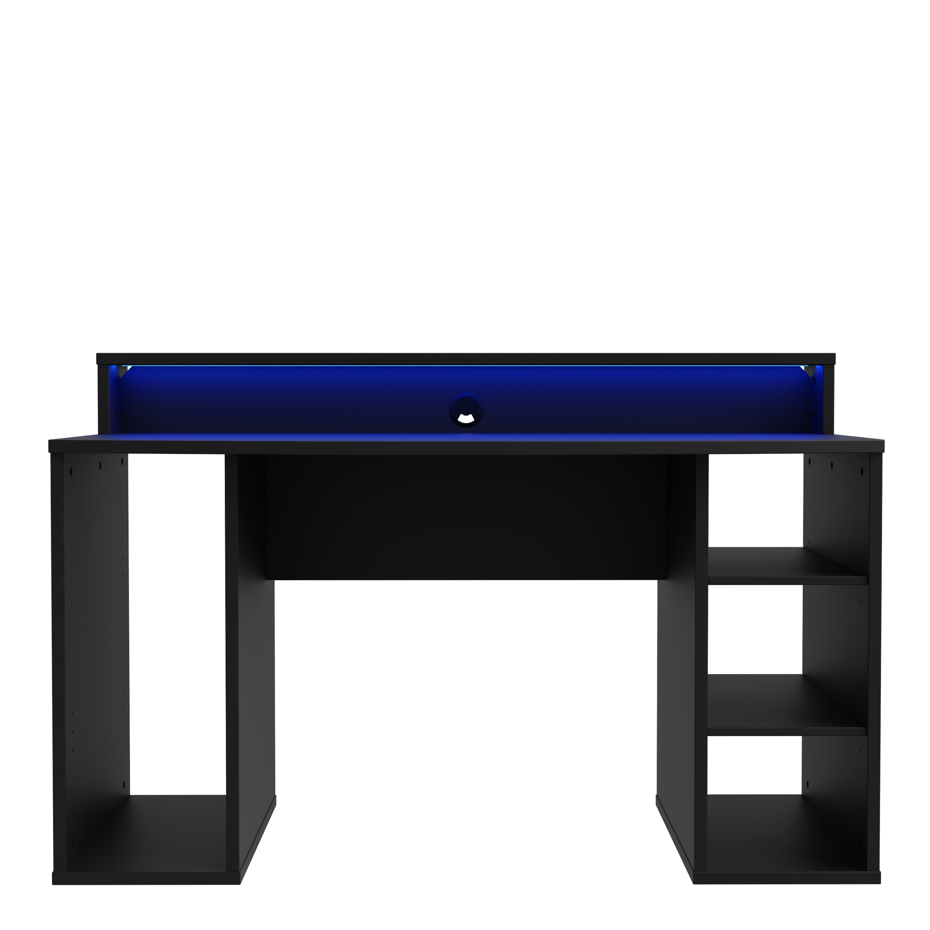 Tezaur Black Gaming Desk with Colour Changing LED – FTG, view 4