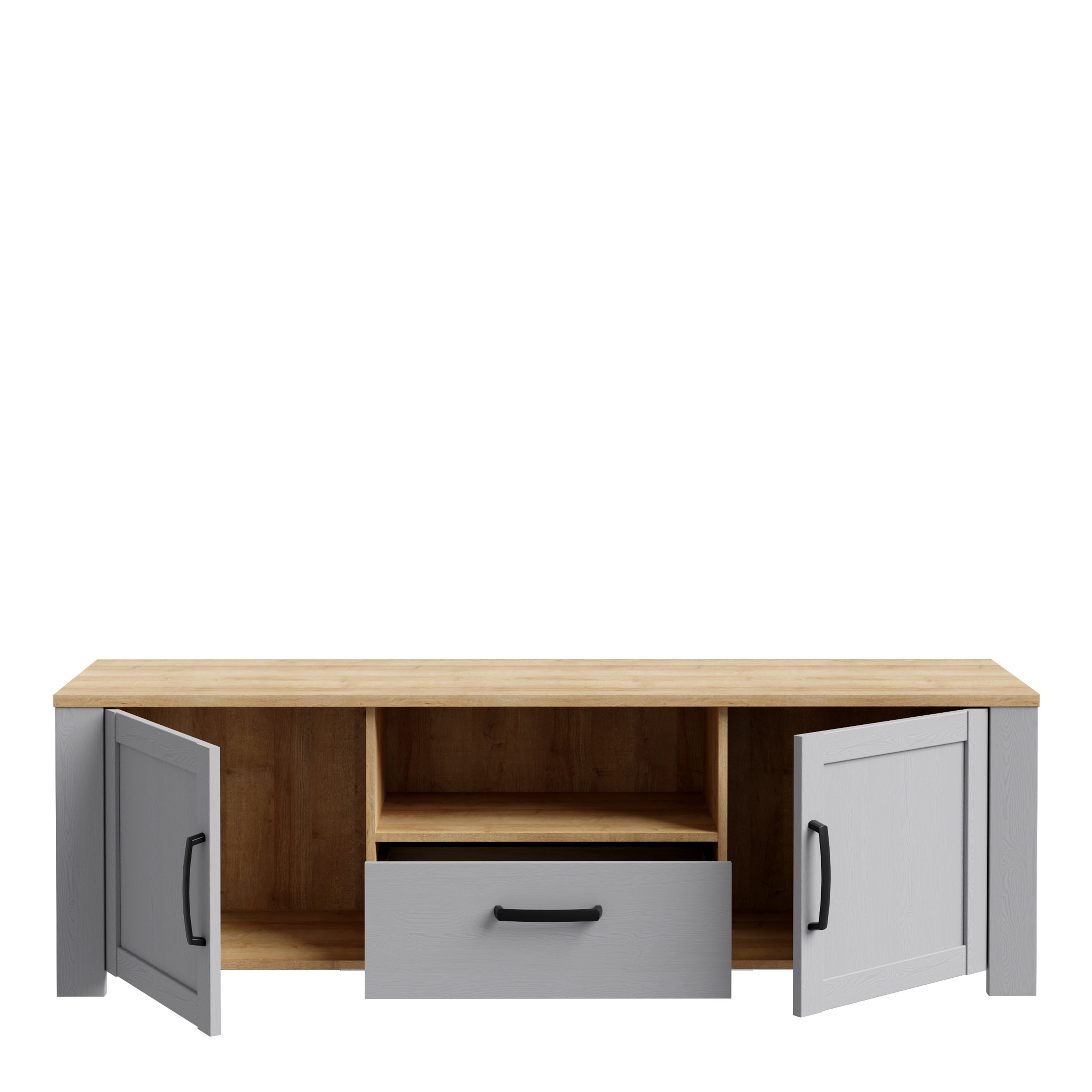 Bohol TV Unit Inc. LED Light in Riviera Oak/Grey Oak – FTG, view 4