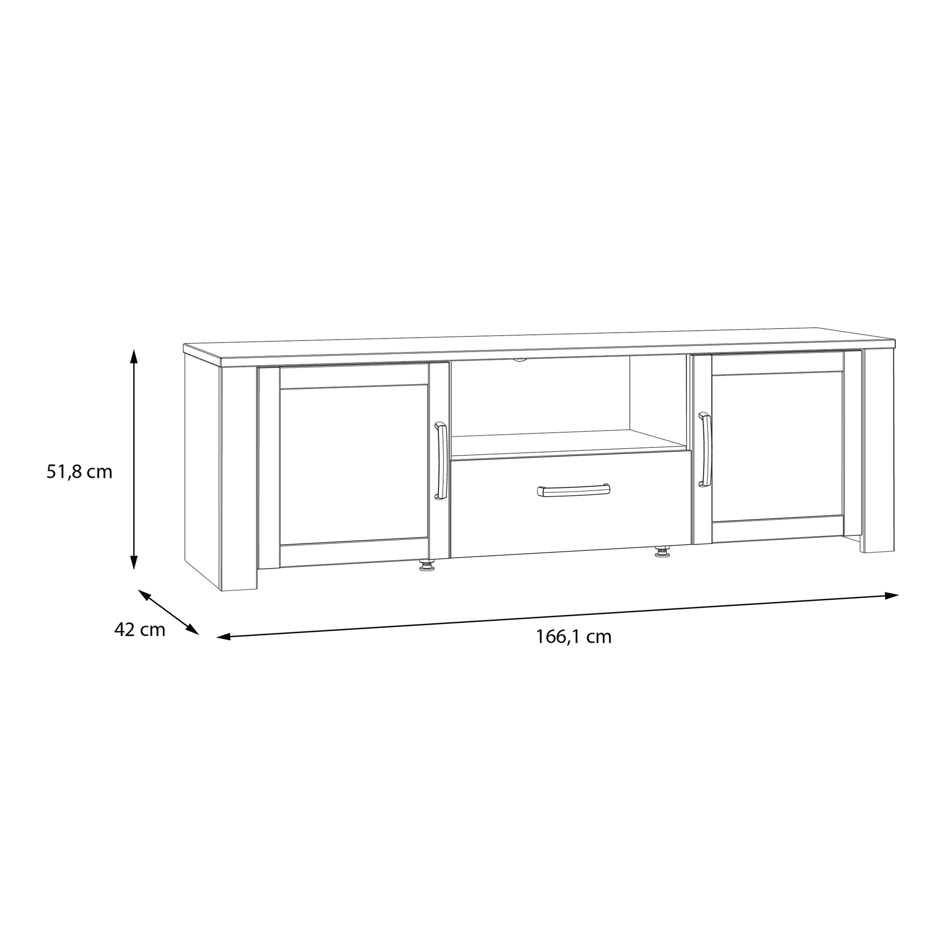 Bohol TV Unit Inc. LED Light in Riviera Oak/Grey Oak – FTG, view 8