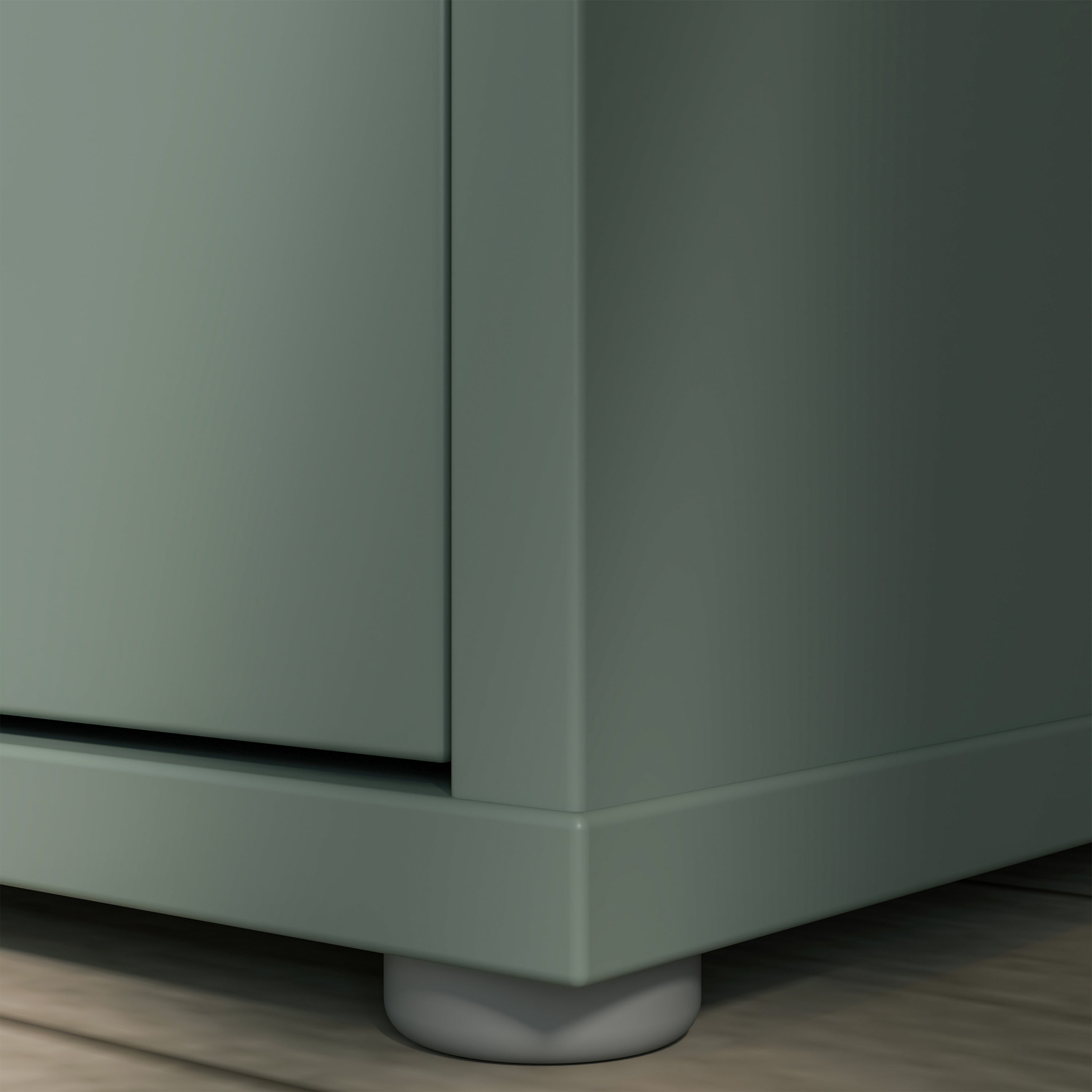 Alice Springs Shoe Cabinet with 3 Doors Push-to-Open in Sage Green