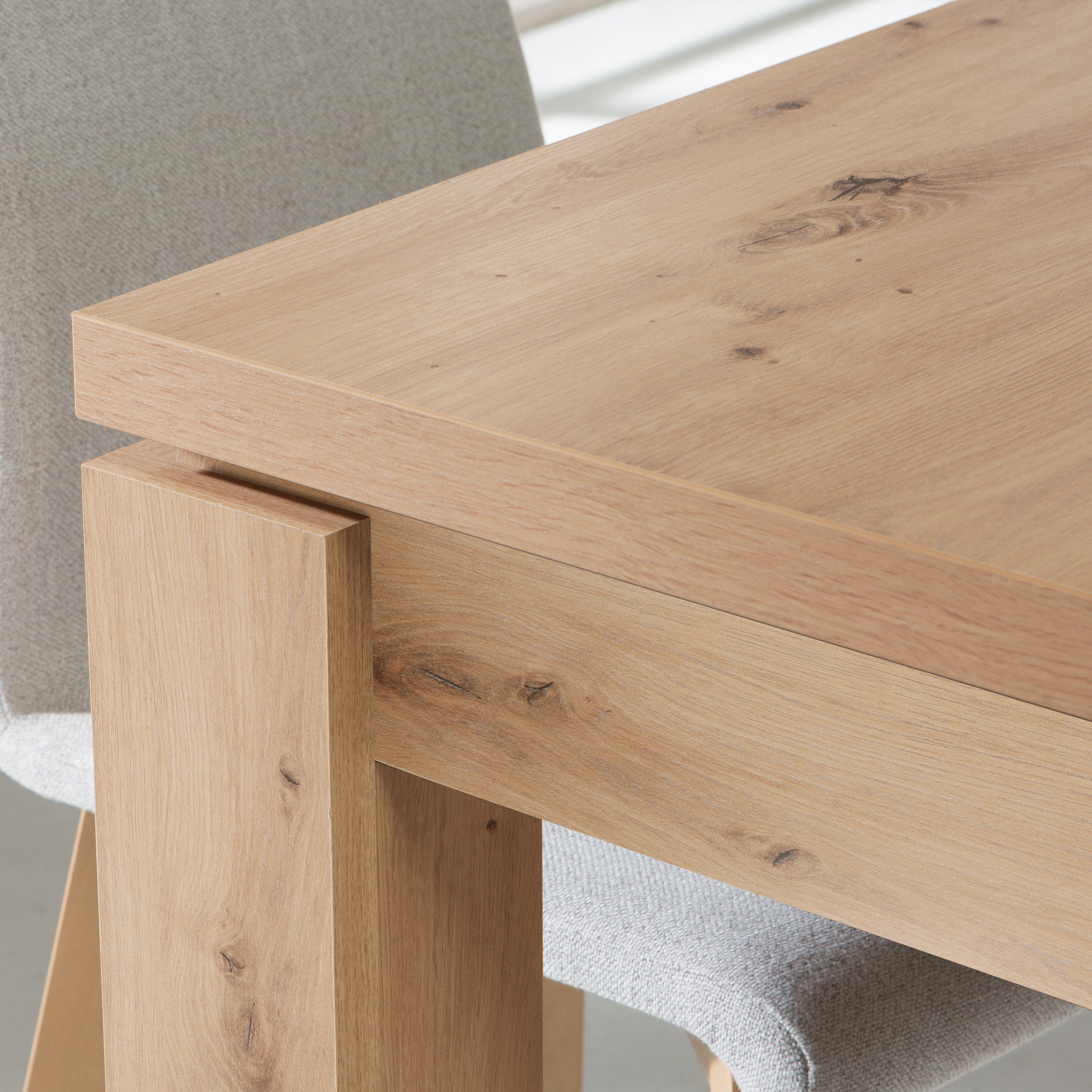 Trondheim Extending Dining Table in Artisan Oak – FTG, view 6