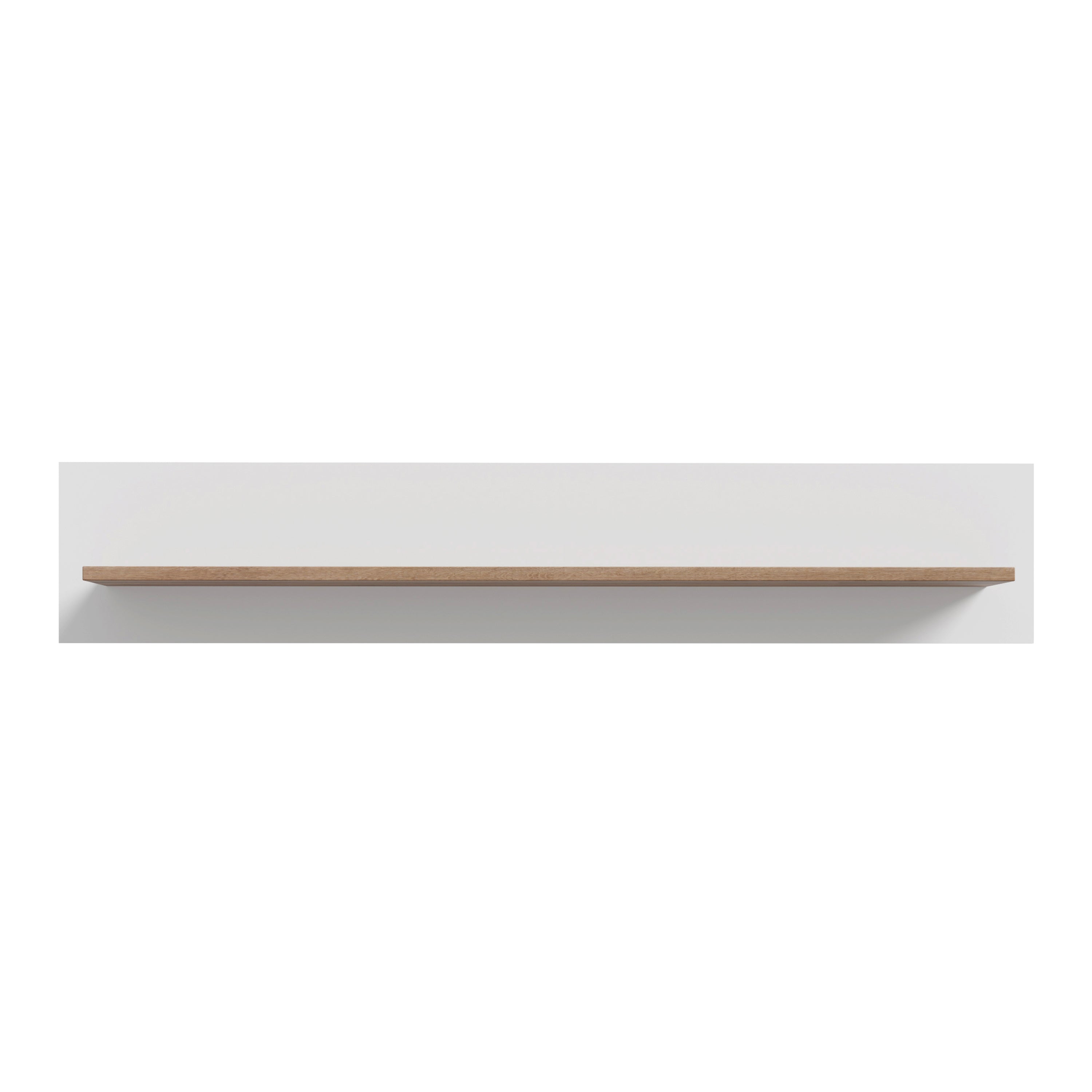 Wensley Wall Shelf in Light Grey and Oak – FTG, view 2