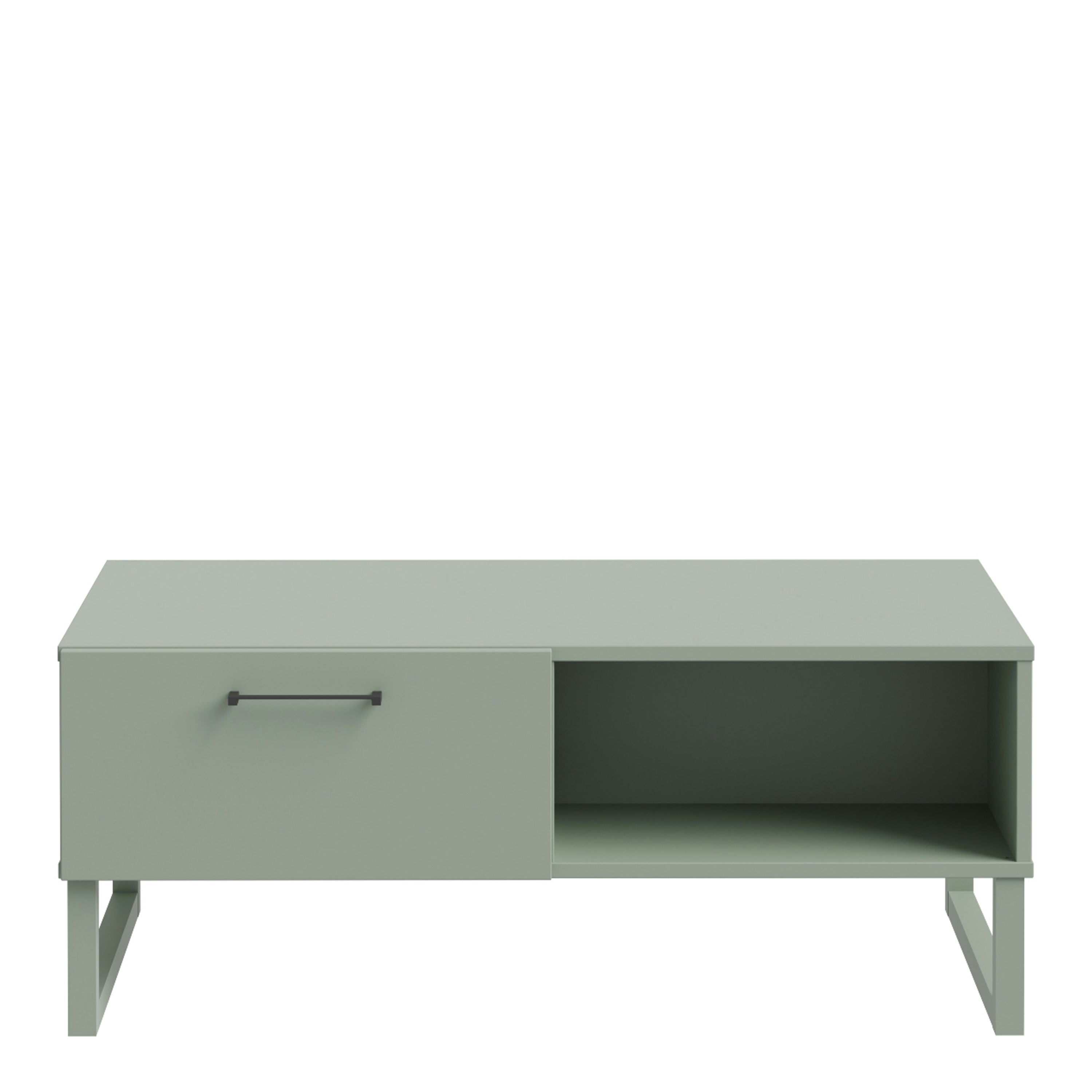 Sali 1 Drawer Coffee Table in Sage Green – FTG, view 2