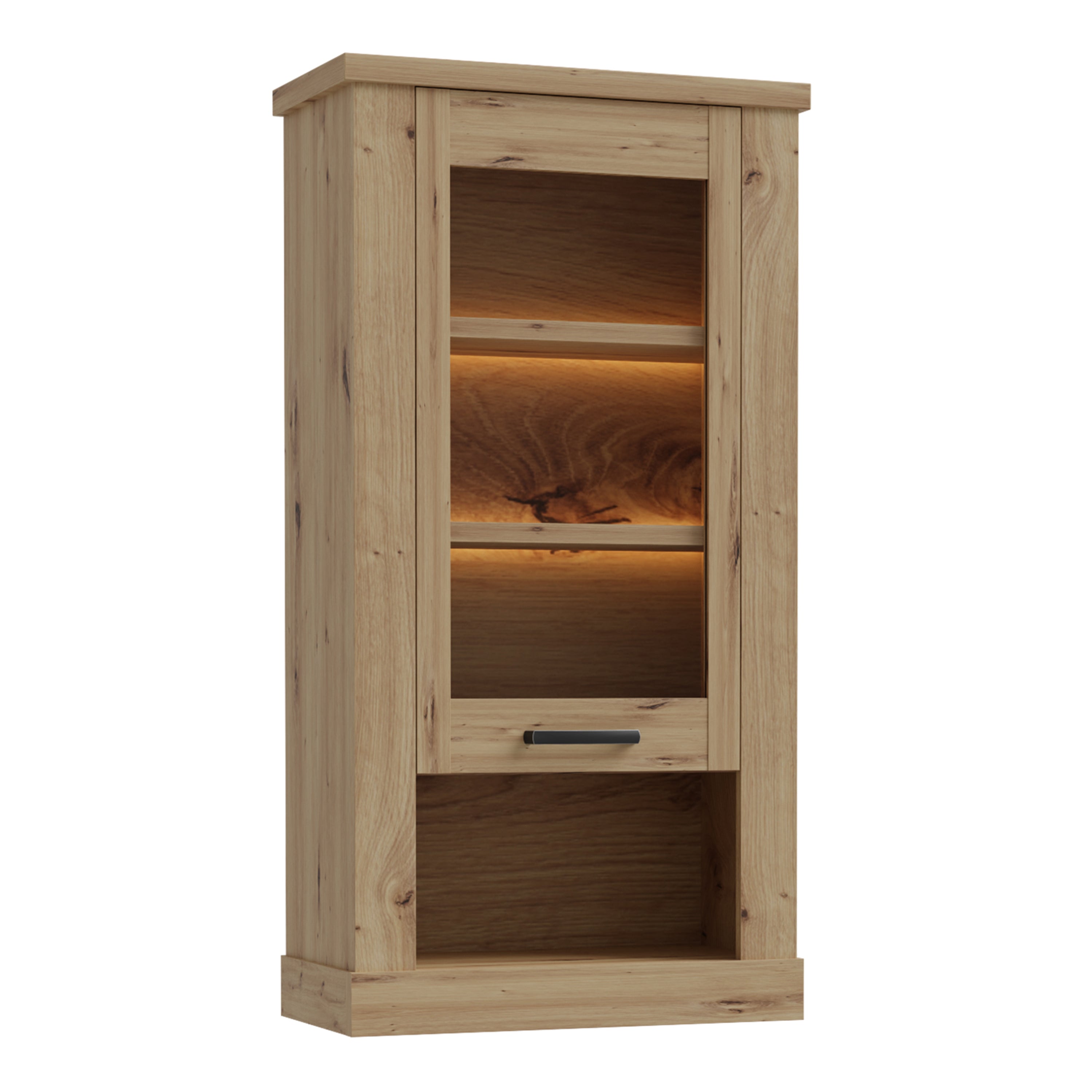 Corona Wall Display cabinet in Artisan Oak – FTG