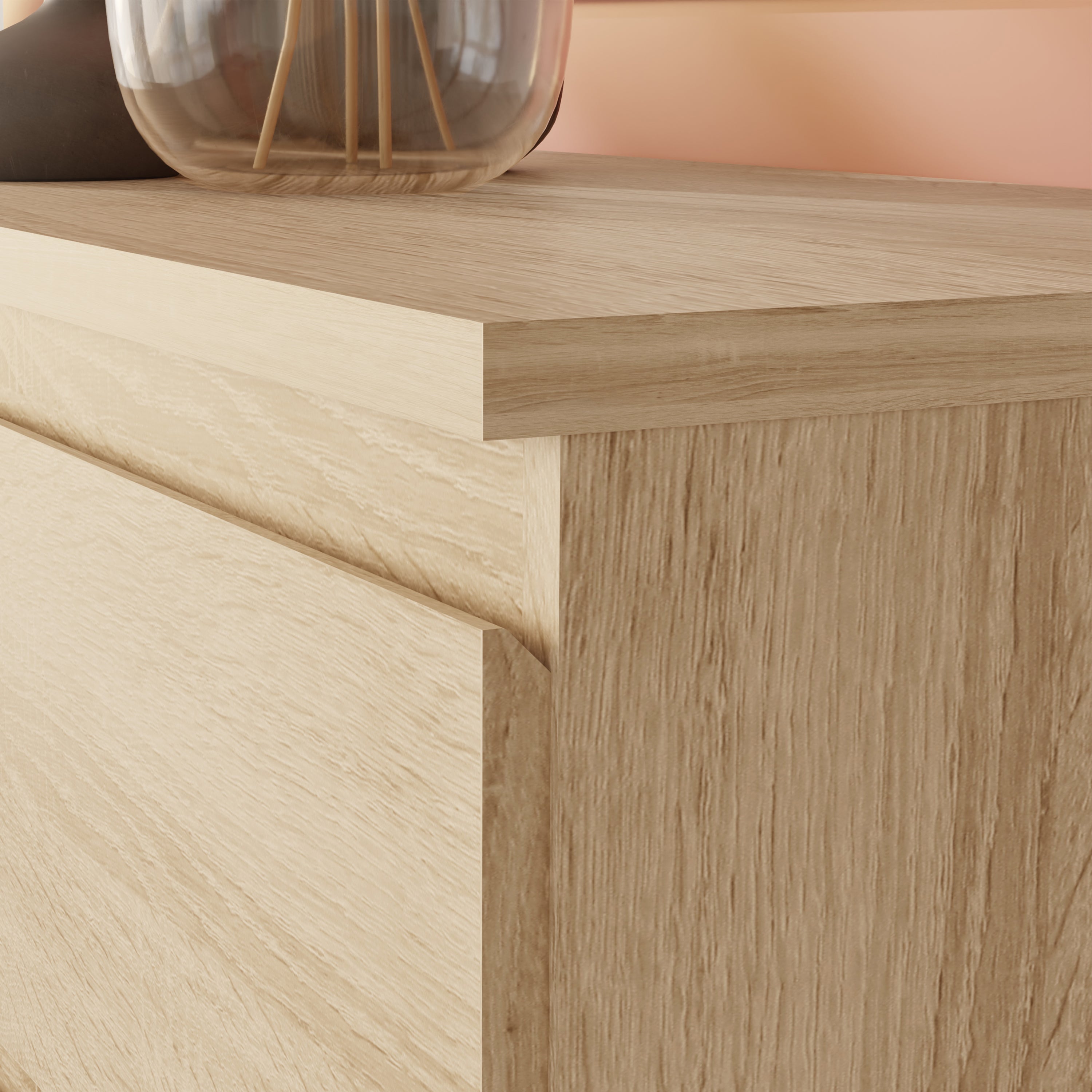 Edmore 6 Drawer Wide Chest in Sonoma Oak