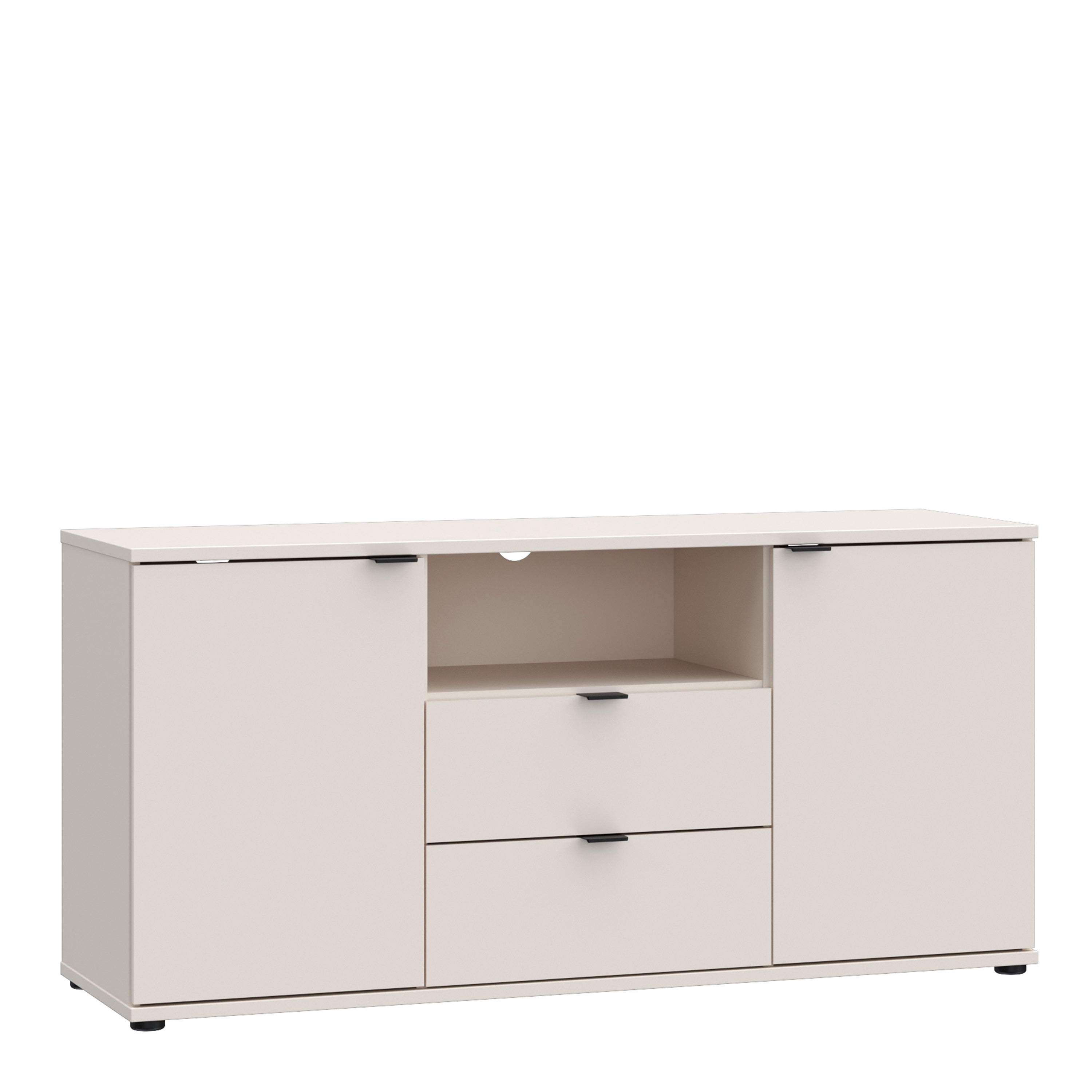 Ganymede TV Unit with Open Shelf, 2 Drawers & 2 Doors in Sand