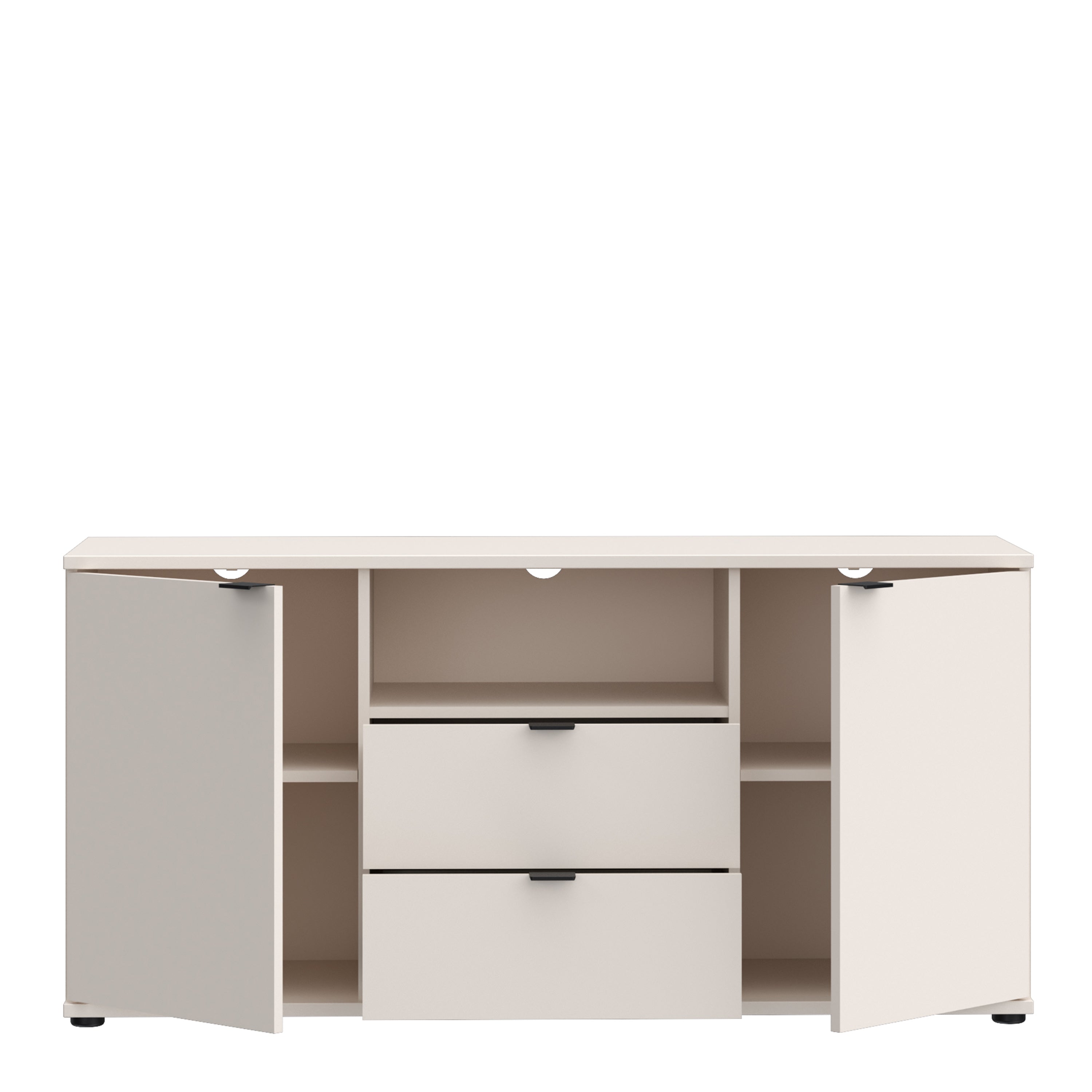 Ganymede TV Unit with Open Shelf, 2 Drawers & 2 Doors in Sand