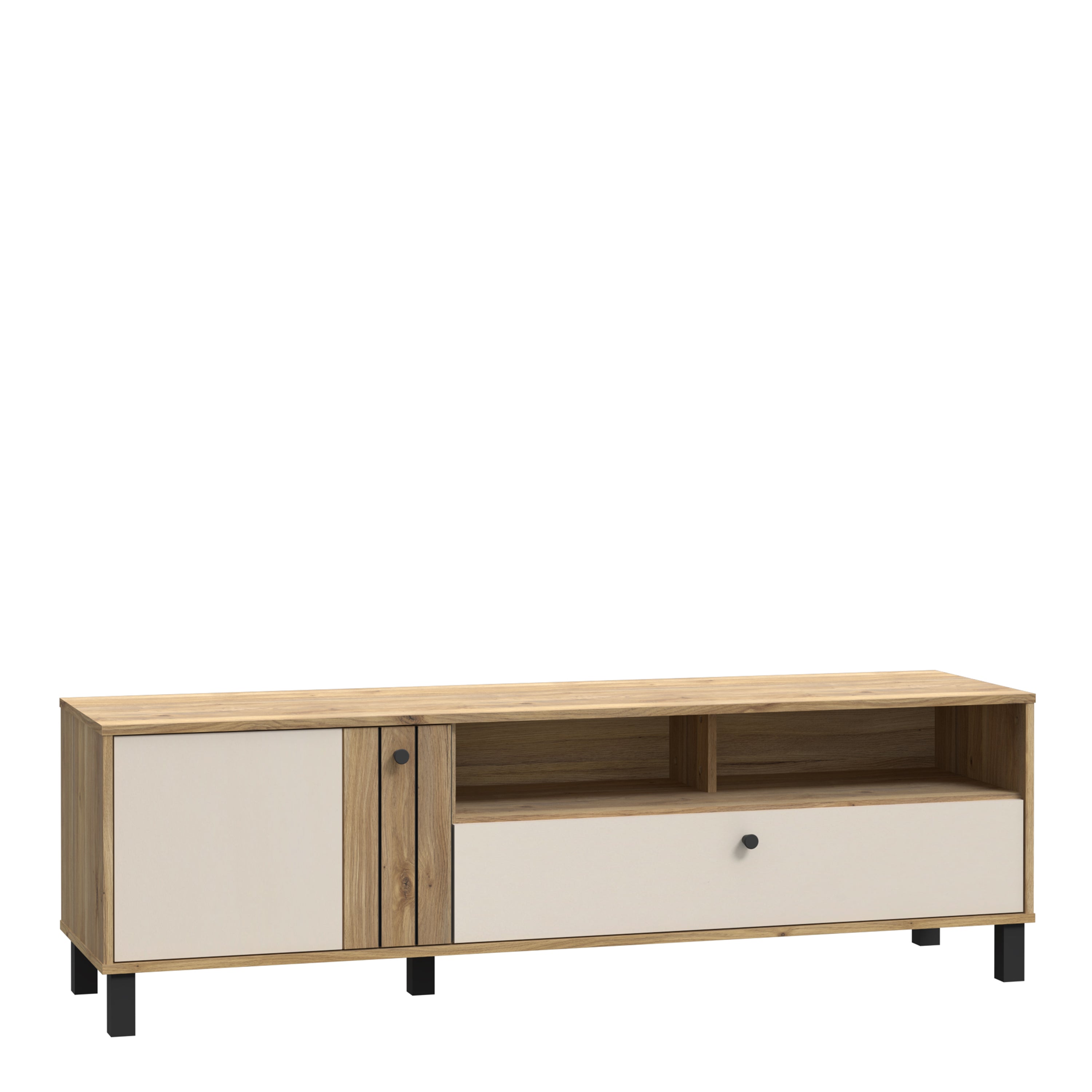 Grafton TV Unit n Cream and Oak – FTG
