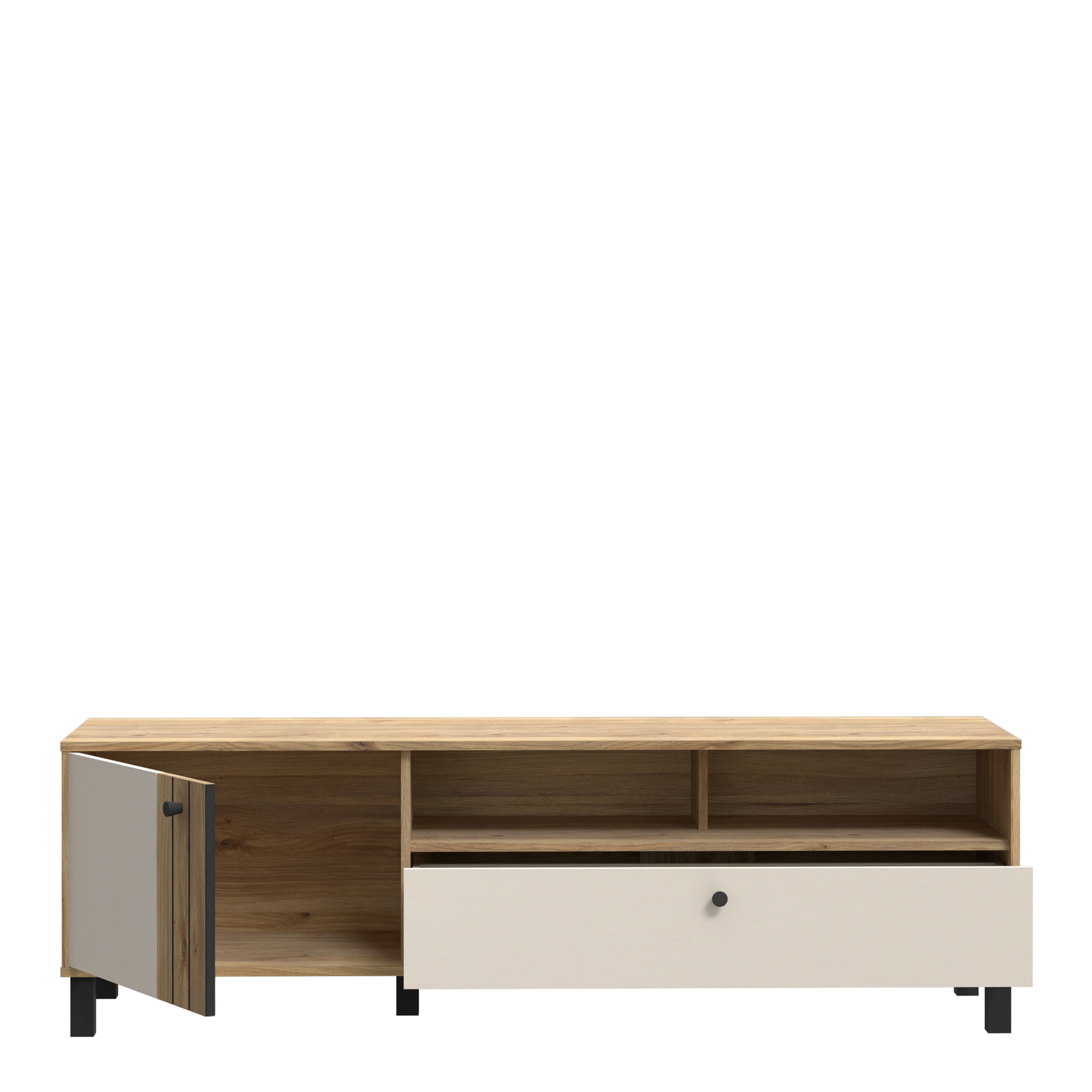 Grafton TV Unit n Cream and Oak – FTG, view 4