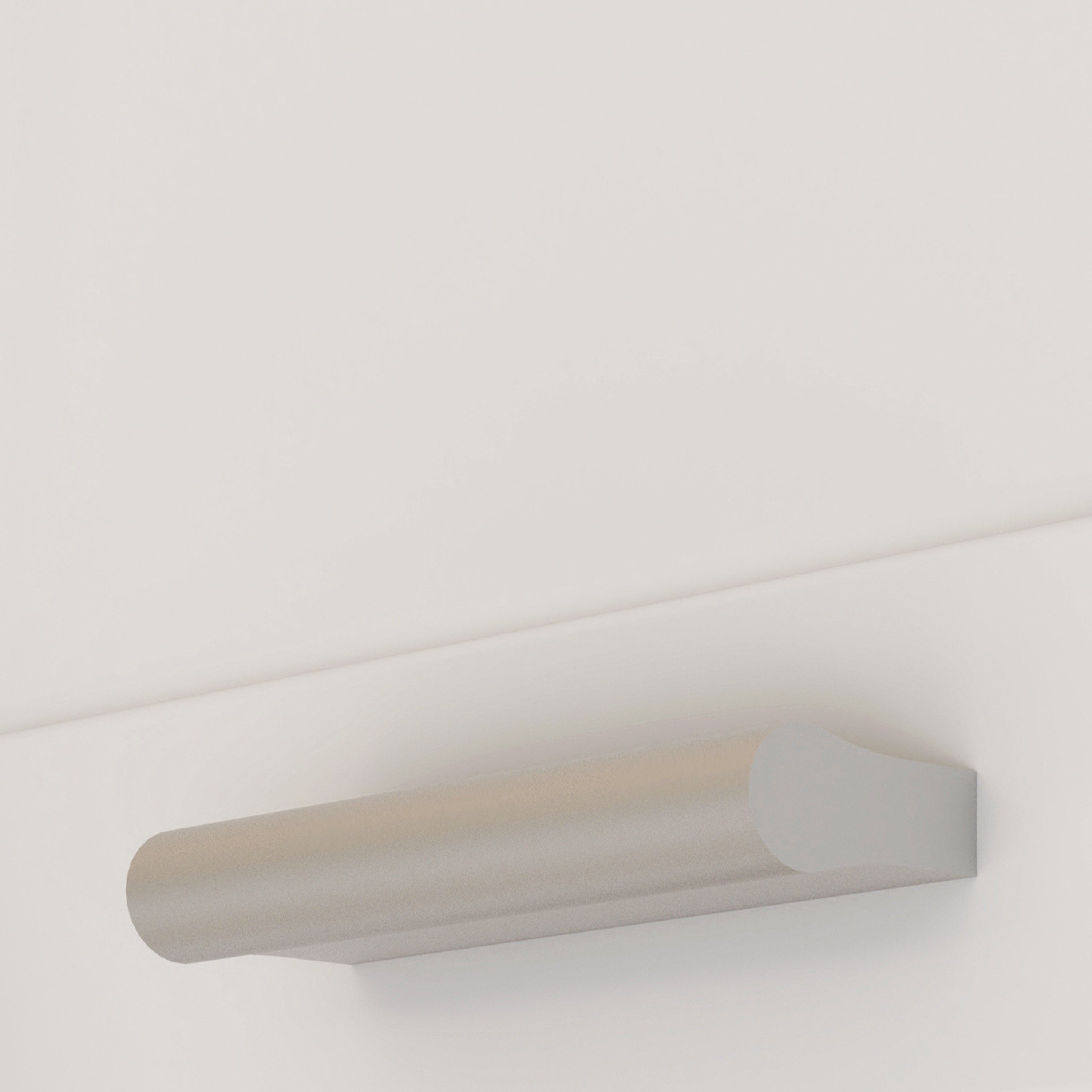 Lokko Hanging Cupboard with 1 Door & Silver Handle in White