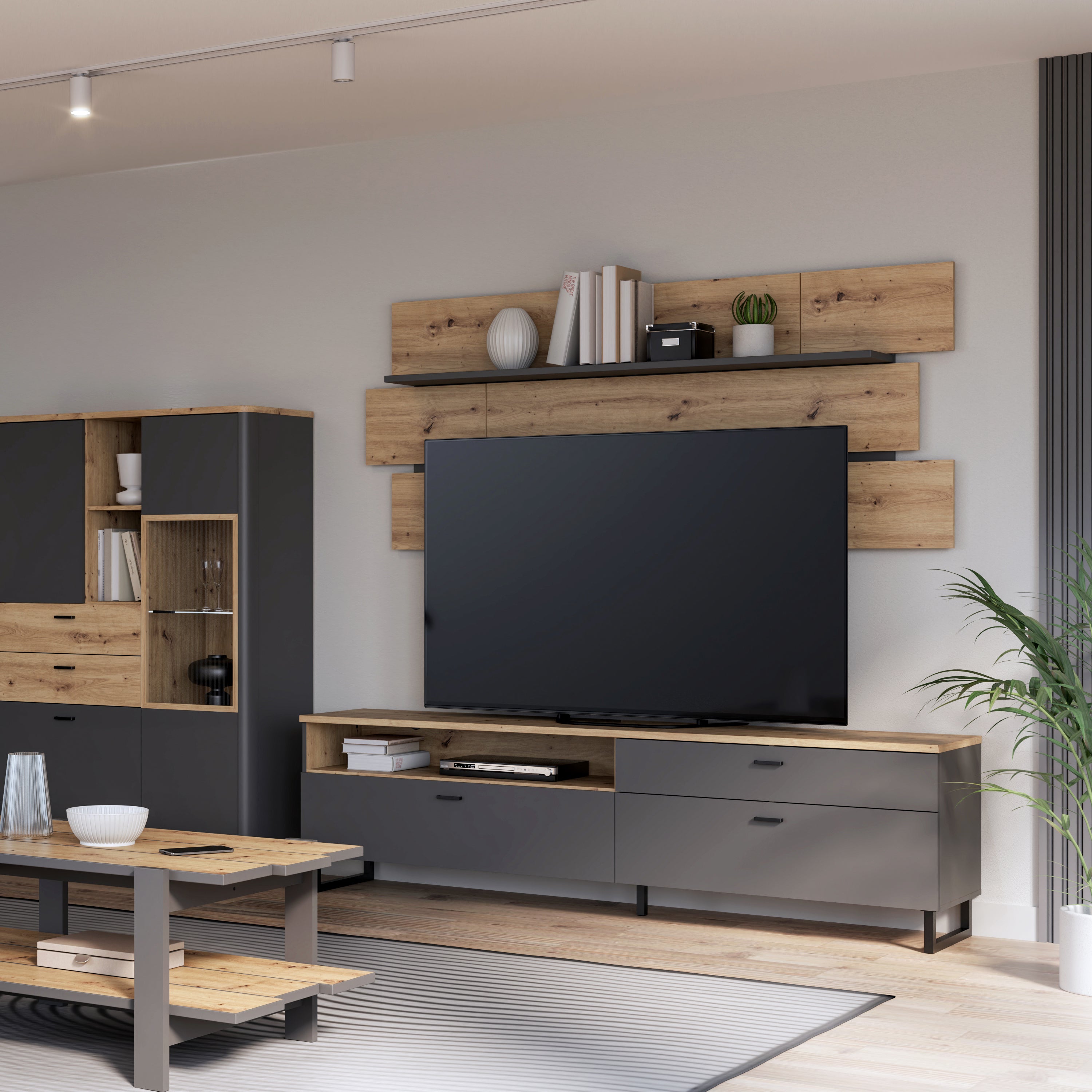Klara Wall Shelf inc LED Lighting – FTG, view 4