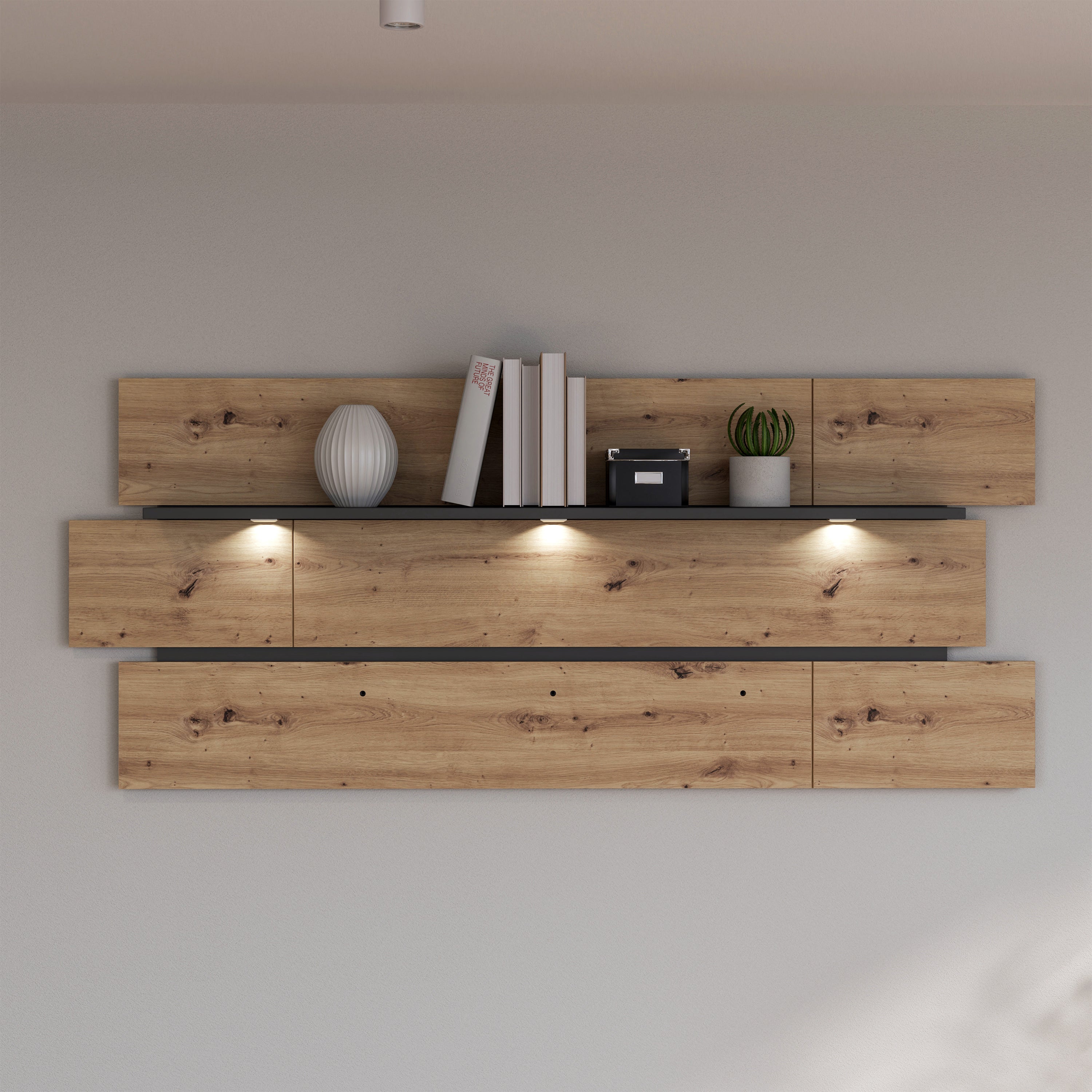 Klara Wall Shelf inc LED Lighting – FTG, view 5