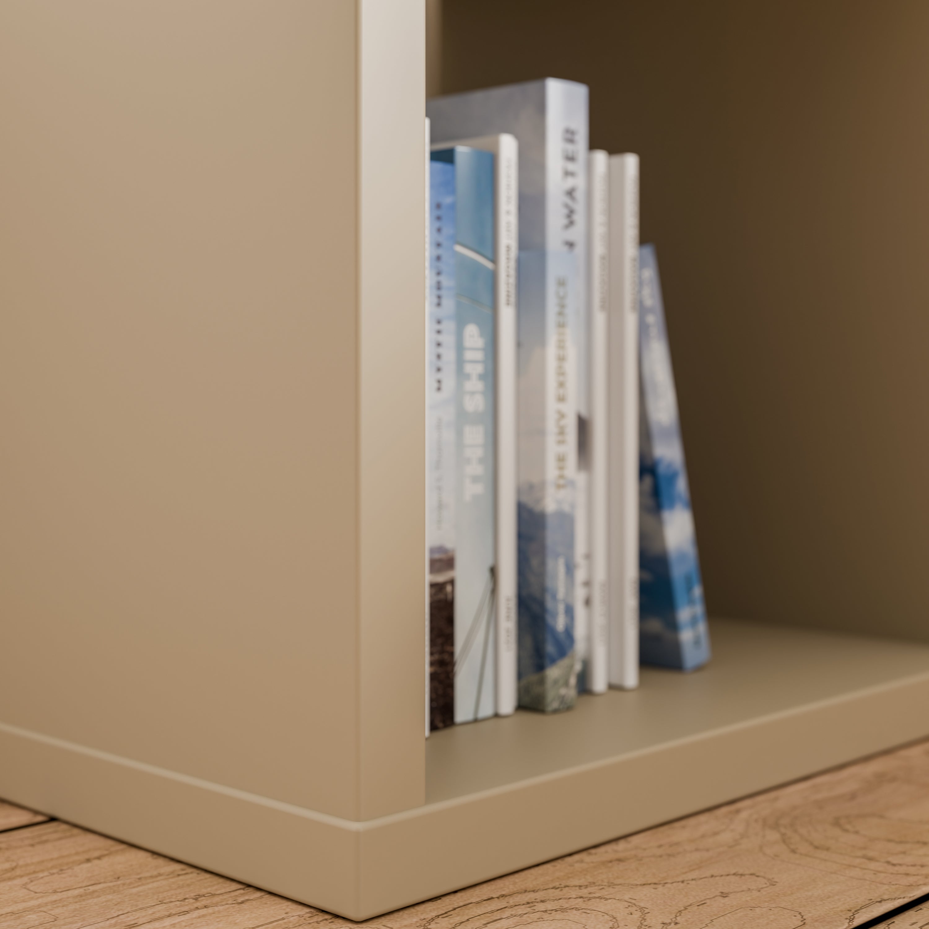 Mauro Singular Storage Unit in Taupe